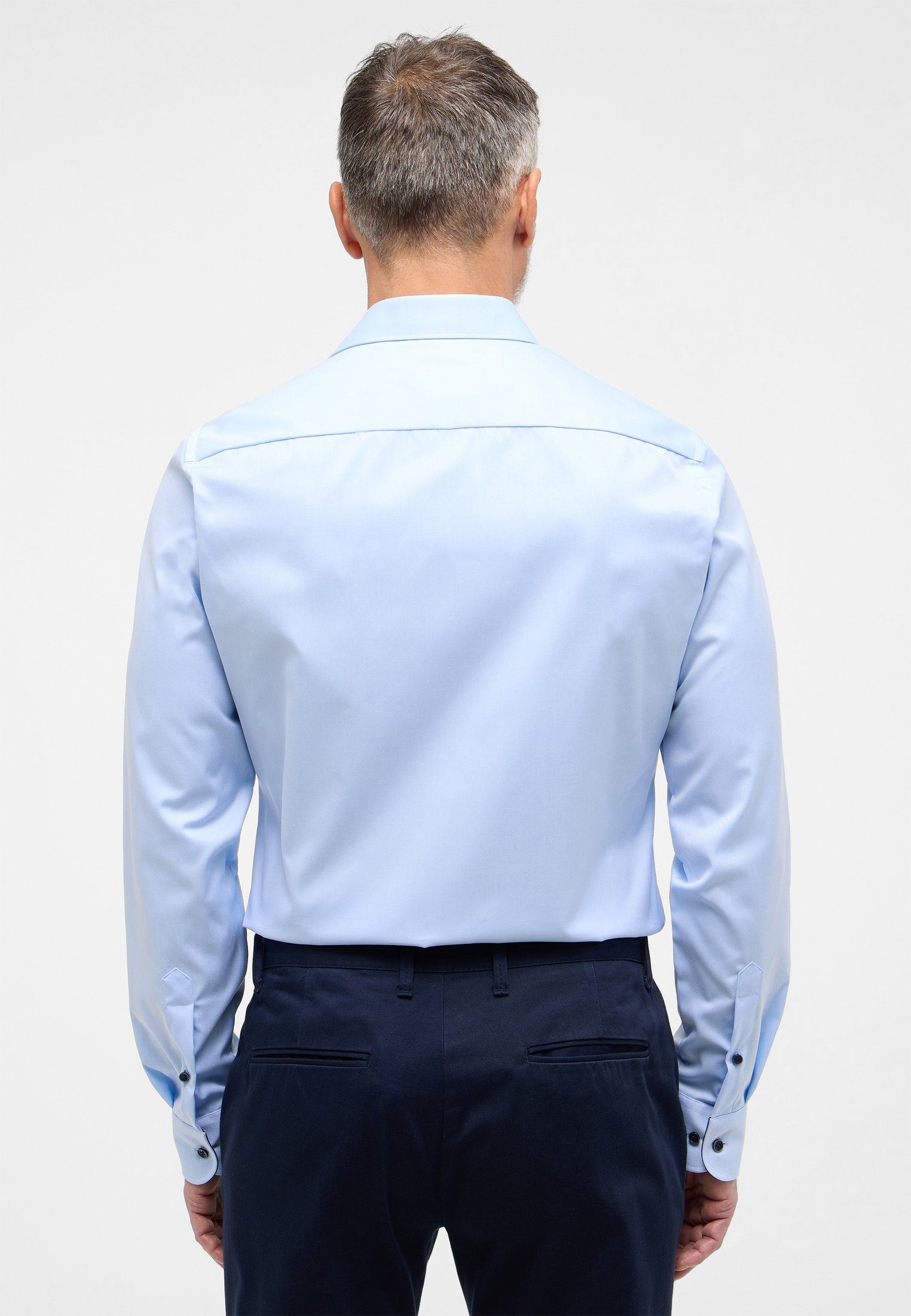 Eterna Overhemd met lange mouwen Slim fit NON IRON (strijkvrij)