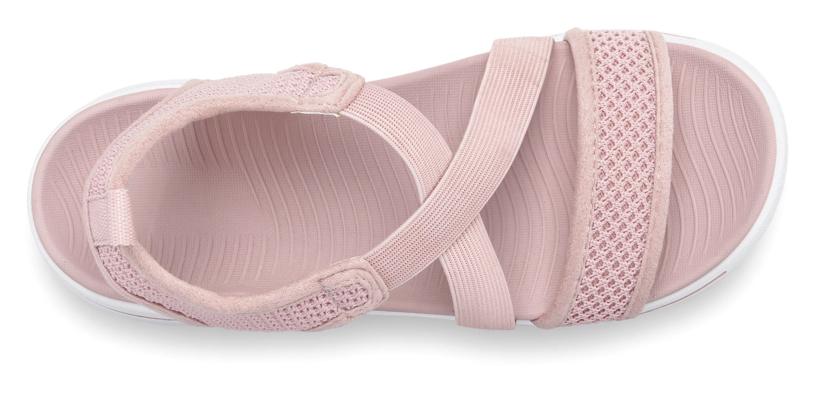 Lascana Sandalen Zomerschoen, sandaal Sandalette, zomerschoen met lichte zool & elastische banden VEGAN