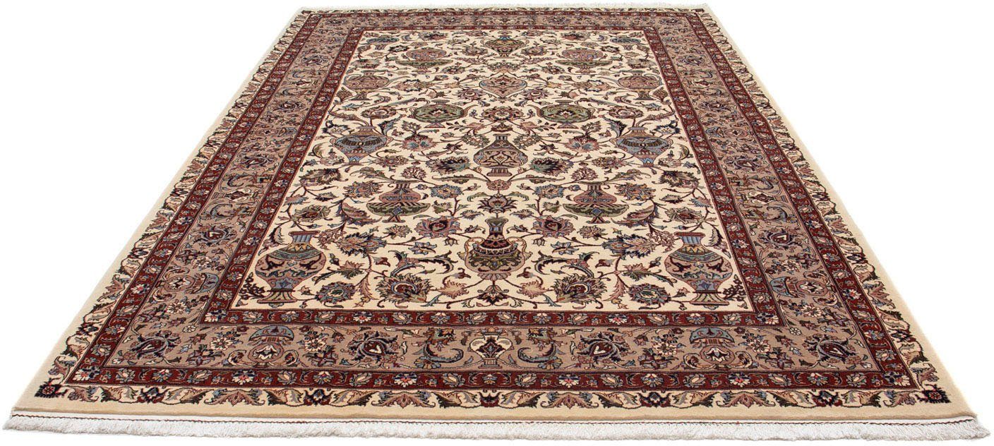 morgenland Wollen kleed Kaschmar bloemmotief beige 305 x 201 cm Uniek exemplaar met certificaat