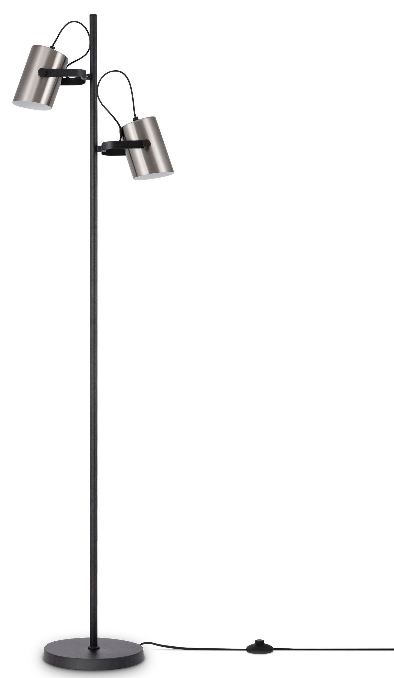 Paco Home Staande lamp Karl met compatibele dimmer en lichtbron vloerlampen zwart