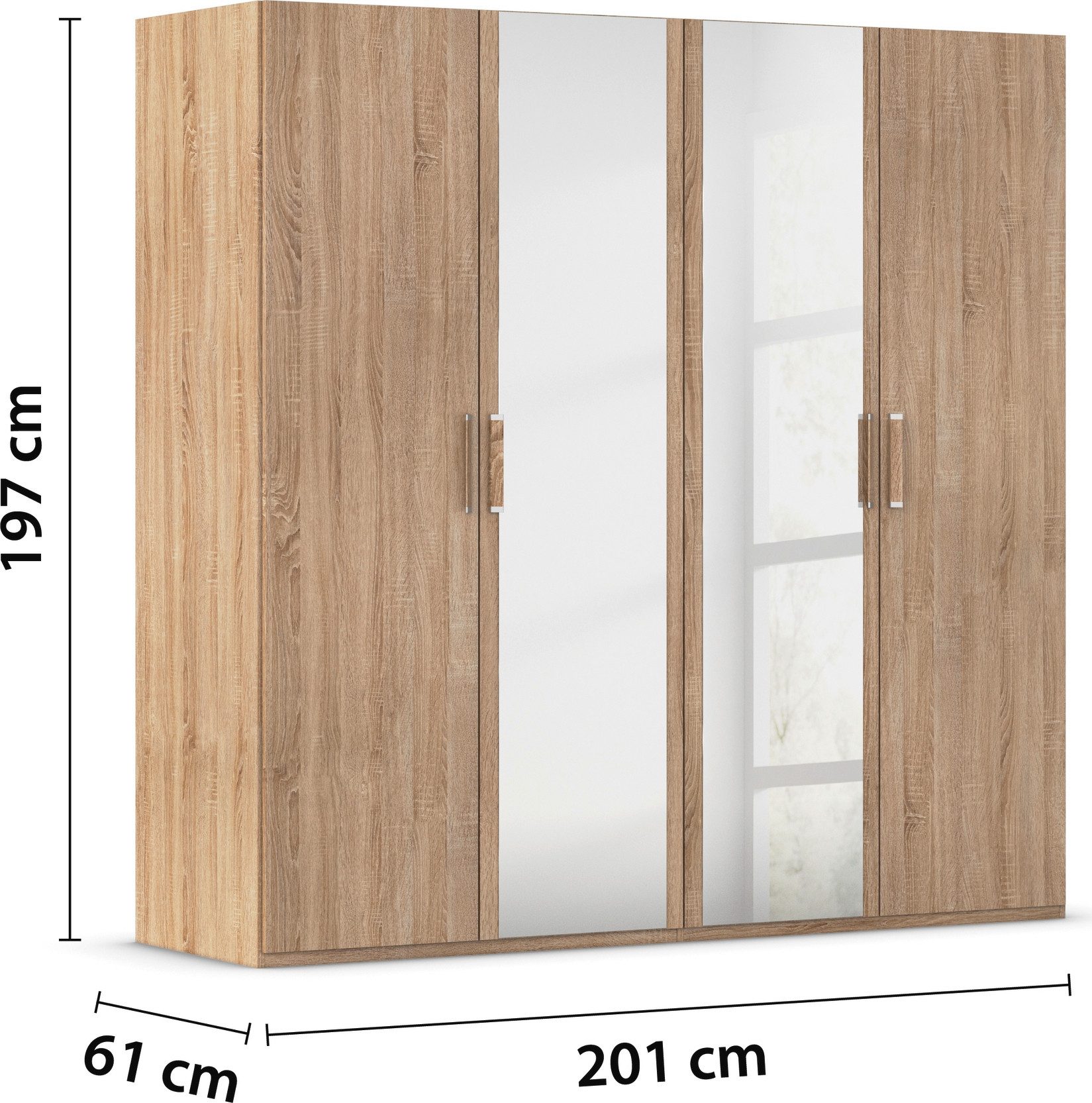 rauch Slaapkamerserie Compleet slaapkamer EVELYN Kast en bed in 2 breedtes, nachtkastje met 2 lades MADE IN GERMANY (set, 3-delig)