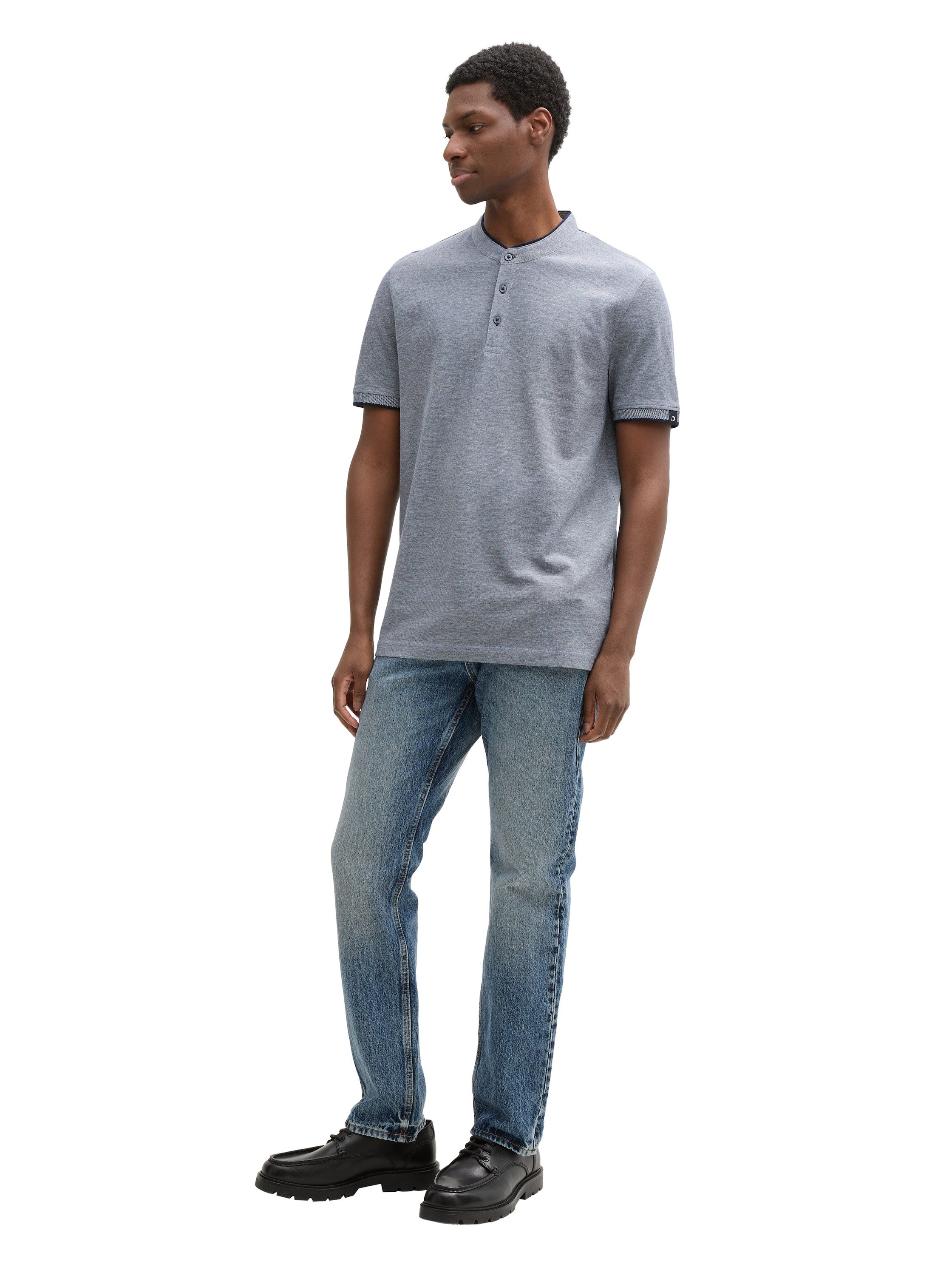 Tom Tailor Denim Poloshirt met geborduurd logo
