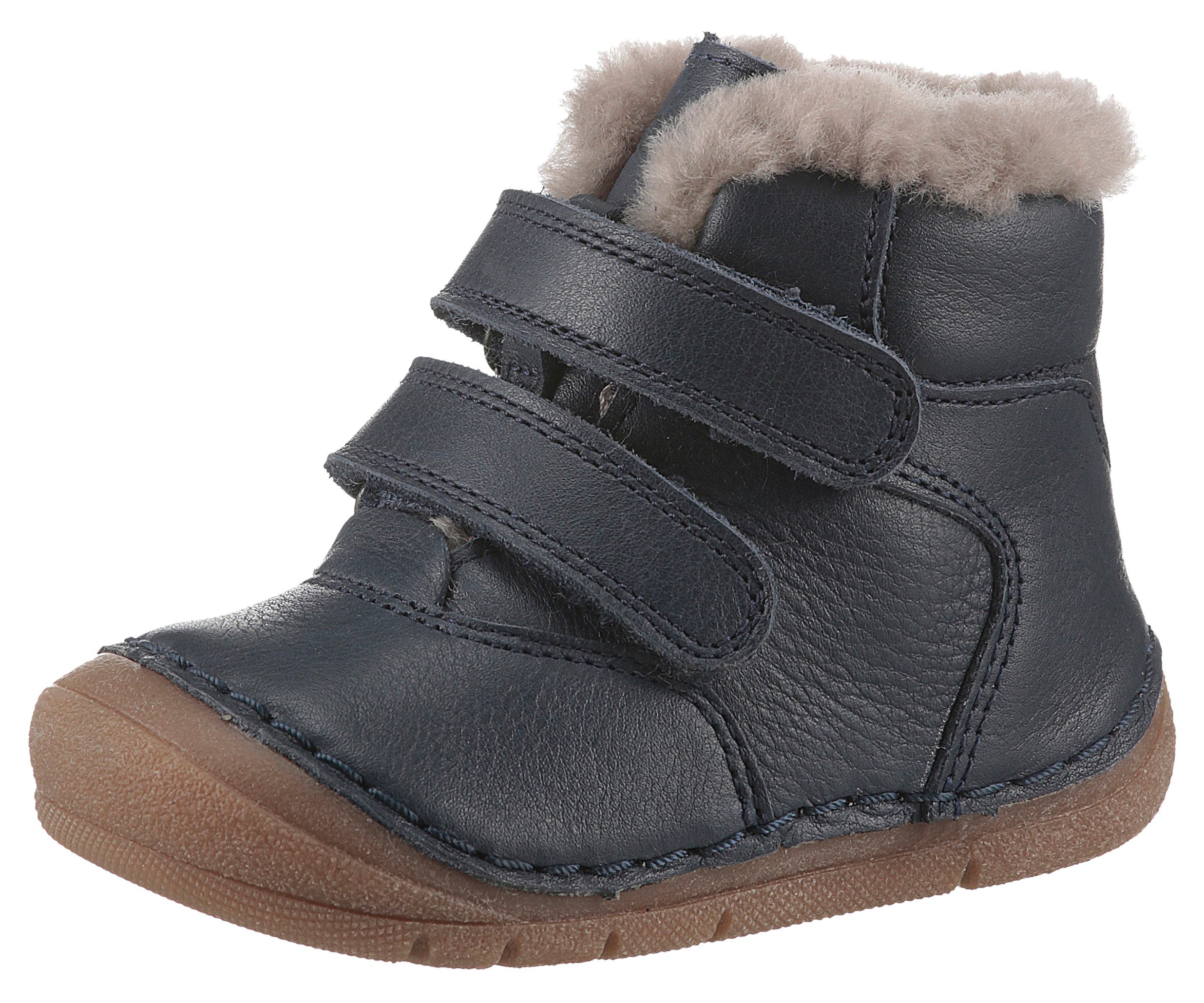 froddo Winterlaarzen PAIX UP WINTER , klittenbandlaarzen, babyschoenen, looplaars met lamswol kinderen winterlaarzen maat 19 blauw