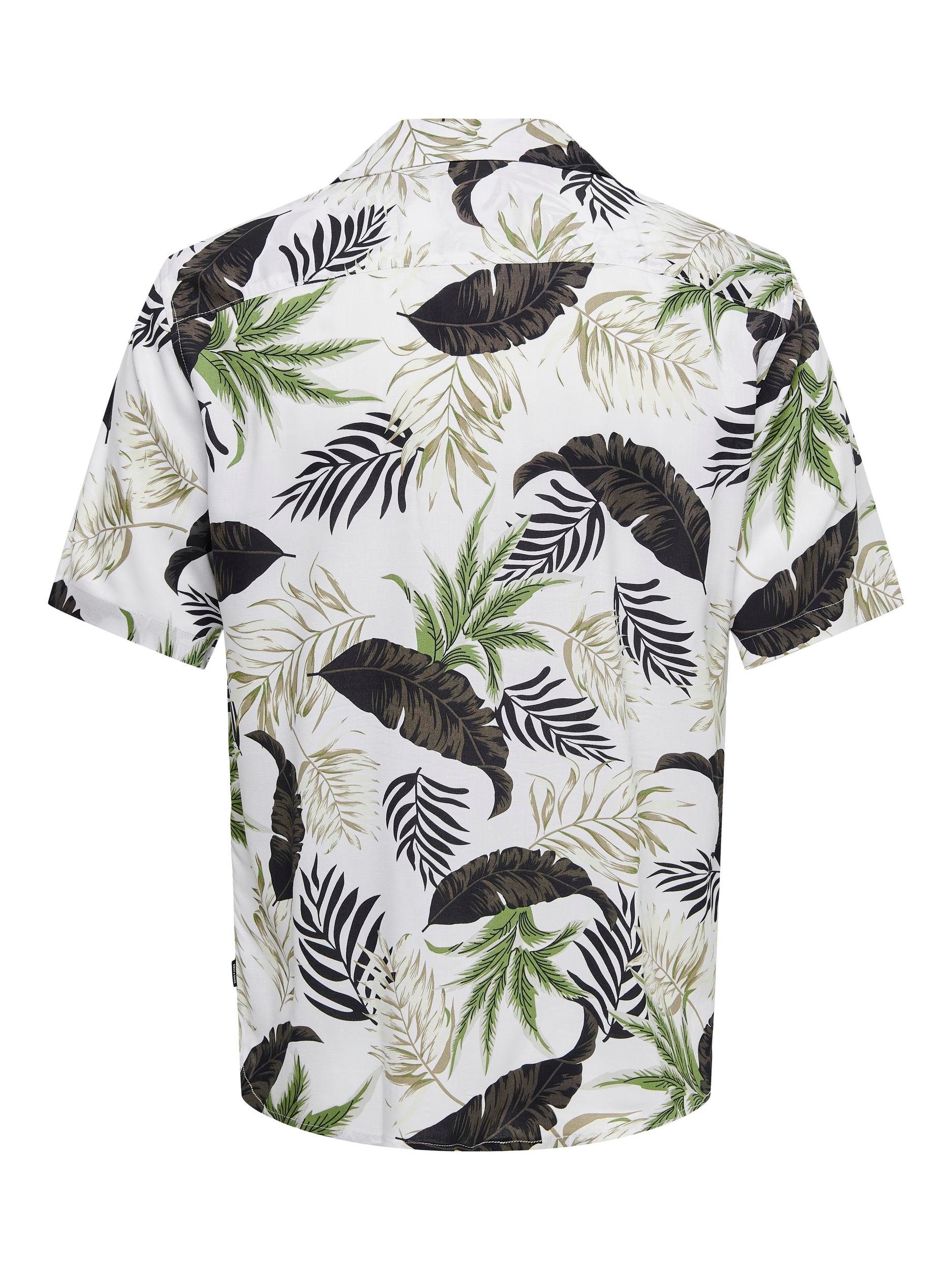 ONLY & SONS Hawaï-overhemd ONSWAYNE LIFE AOP SS VISCOSE SHIRT NOOS