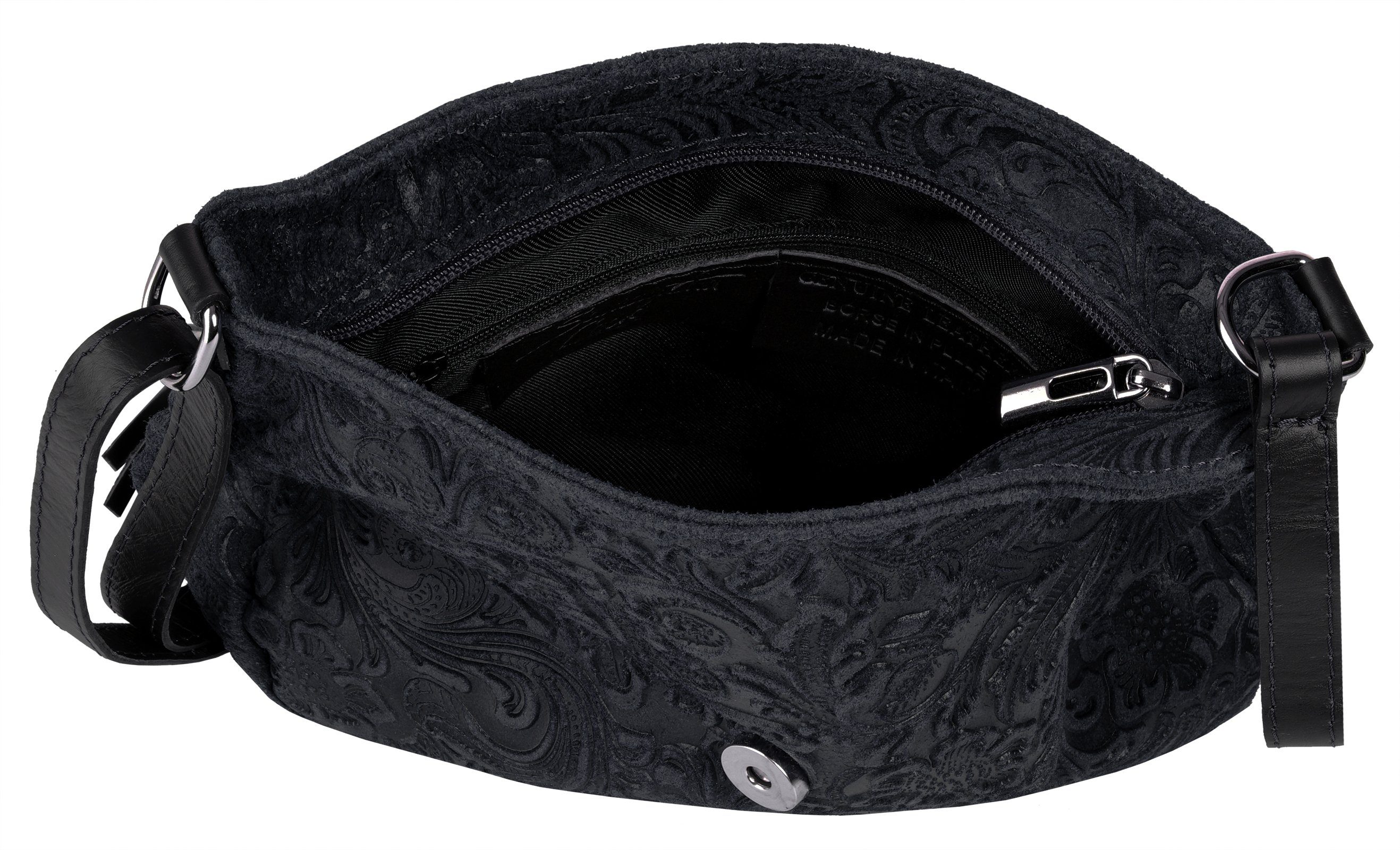 Samantha Look Schoudertas echt leer, made in italy