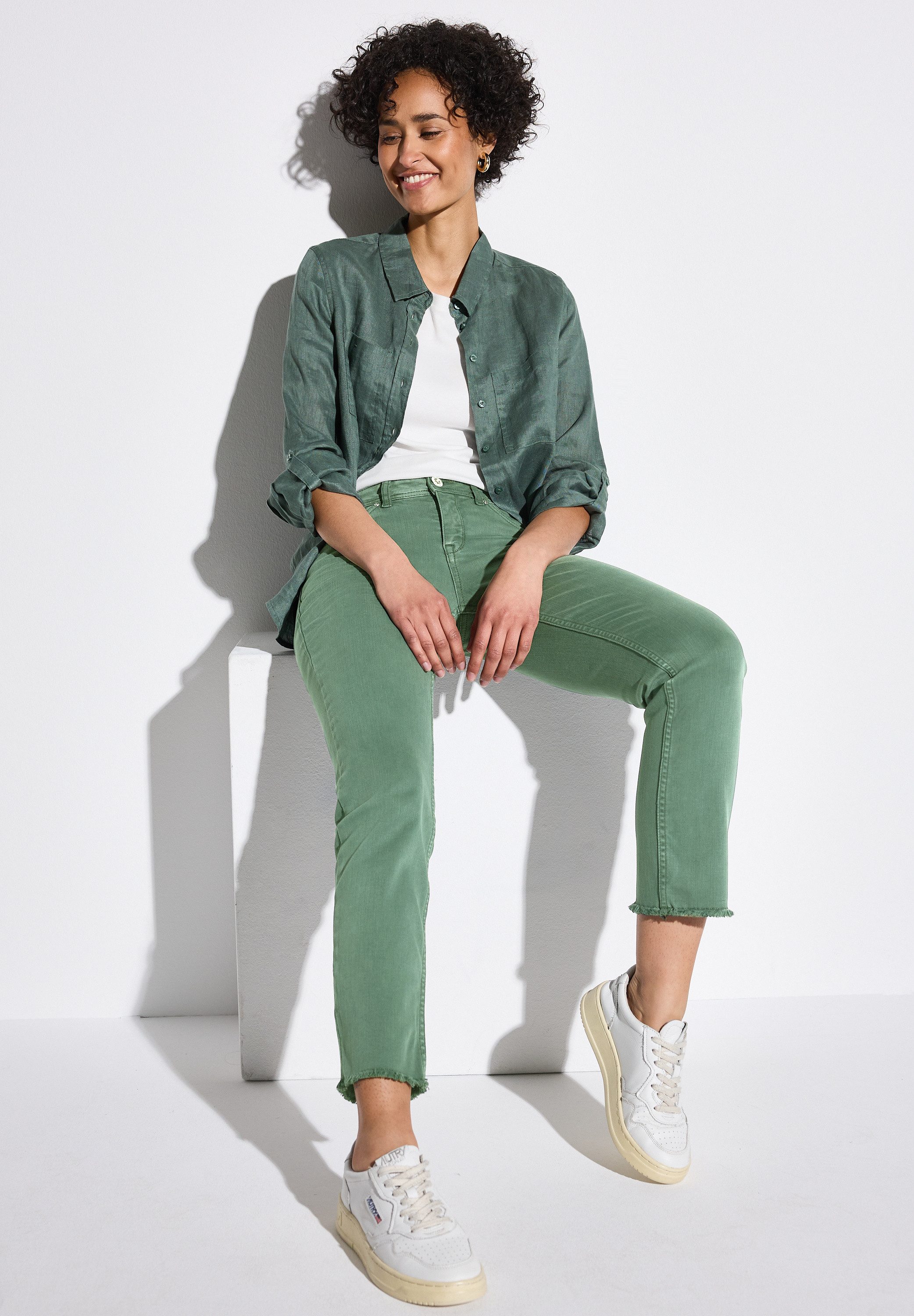 STREET ONE 5-pocket jeans met stretch