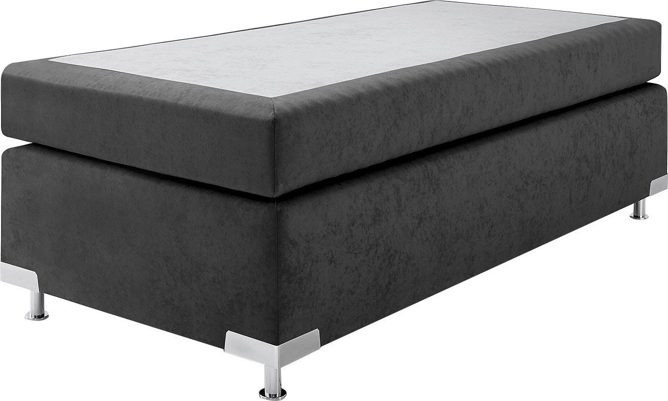 Westfalia Polsterbetten Boxspring Nederland zonder hoofdsteun, vrij plaatsbaar boxsprings grijs