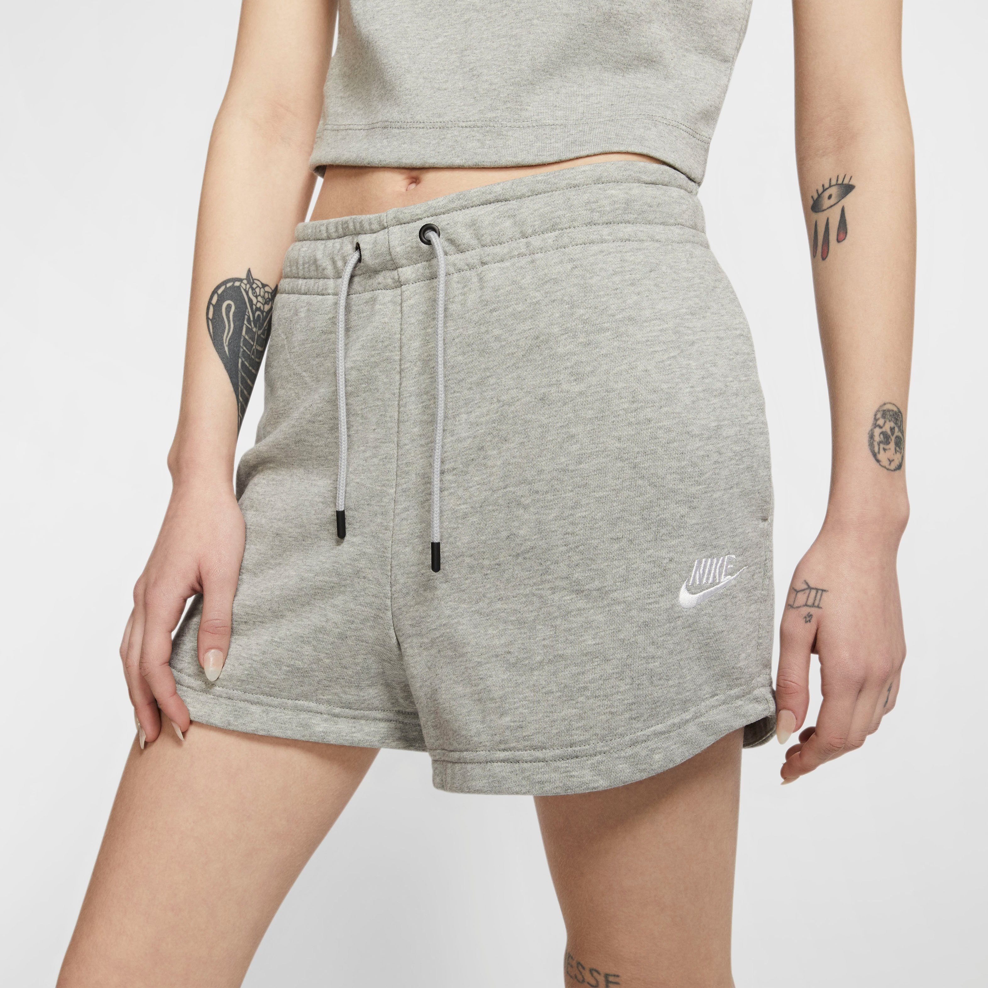 nike terry shorts womens