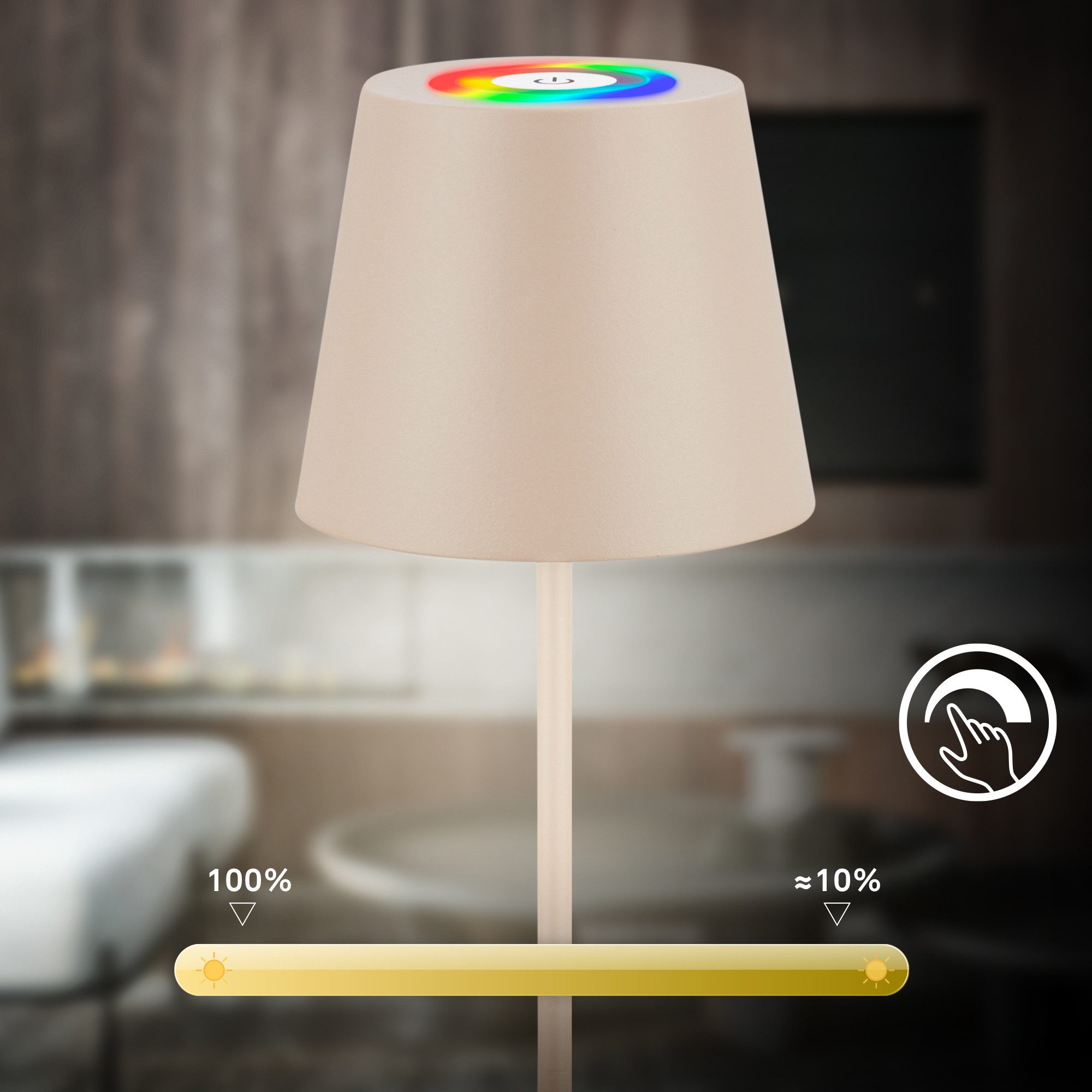 Briloner Leuchten Led-tafellamp Calida