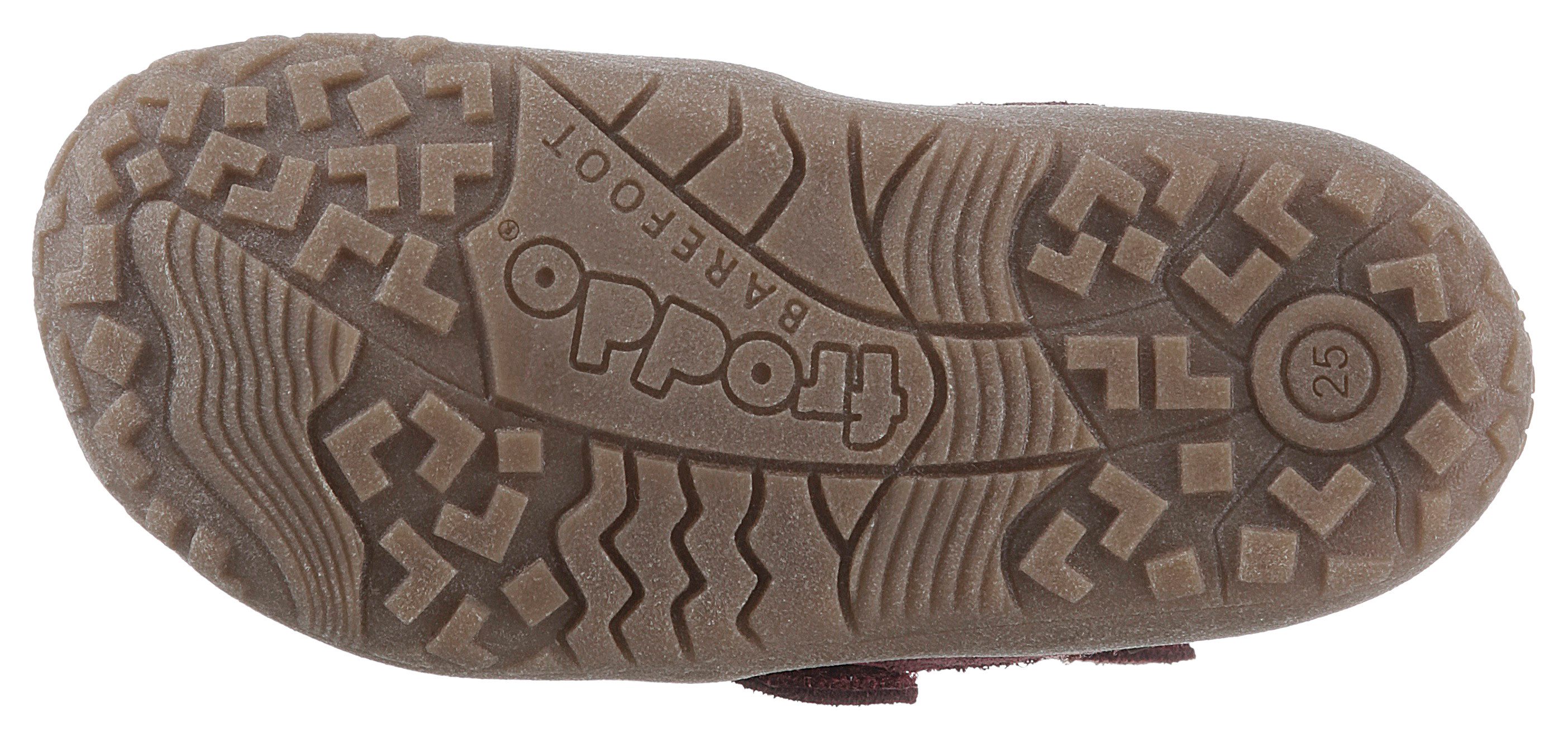 froddo® Barefootschoenen BAREFOOT TEX WINTER , winterlaarzen, klittenbandlaarzen met knuffelige wolvoering