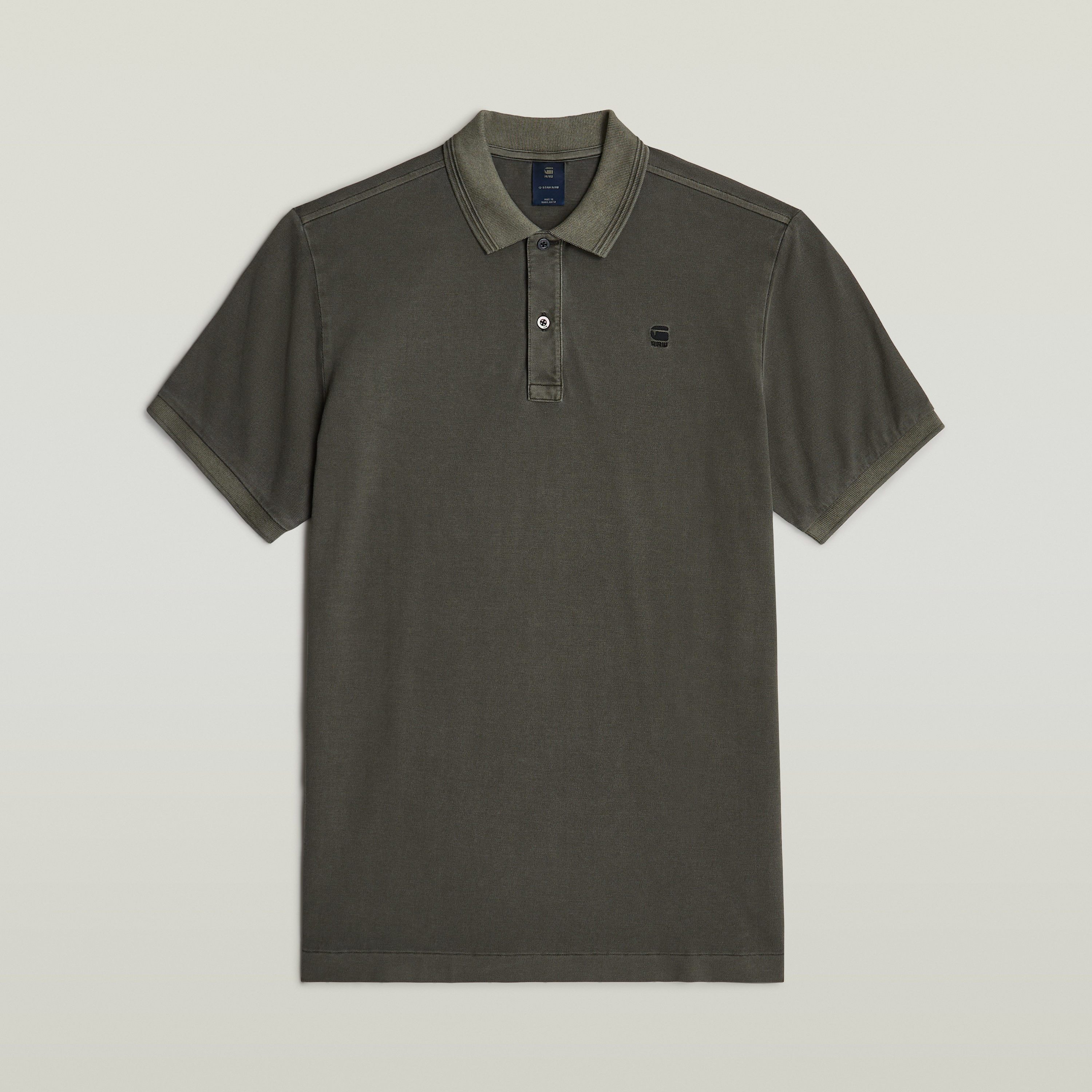 G-Star RAW Poloshirt Dunda slim fit Logo-embossing op de borst