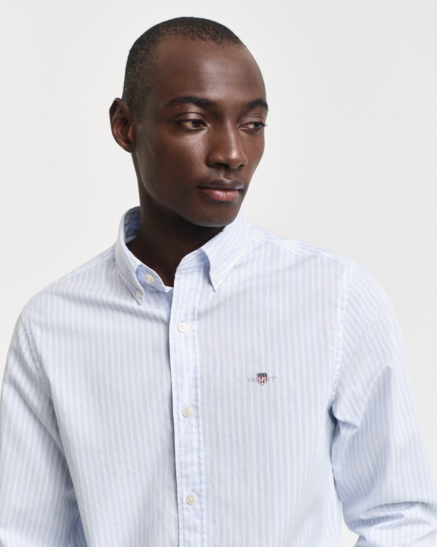 Gant Overhemd met lange mouwen SLIM POPLIN STRIPE SHIRT