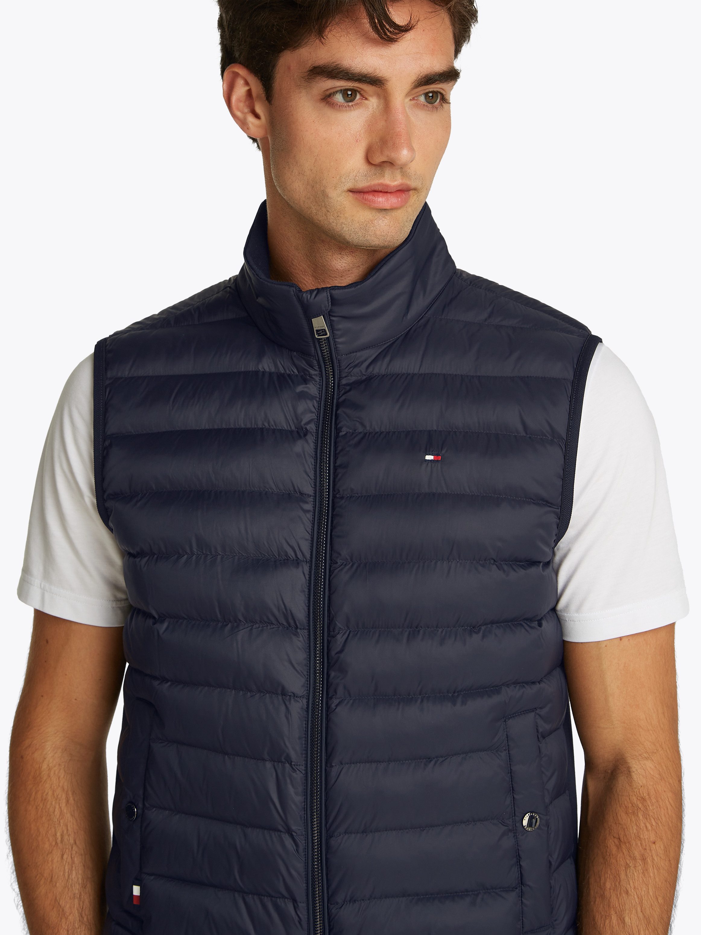 Tommy Hilfiger Bodywarmer MIX MEDIA VEST Achterkant niet gestikt