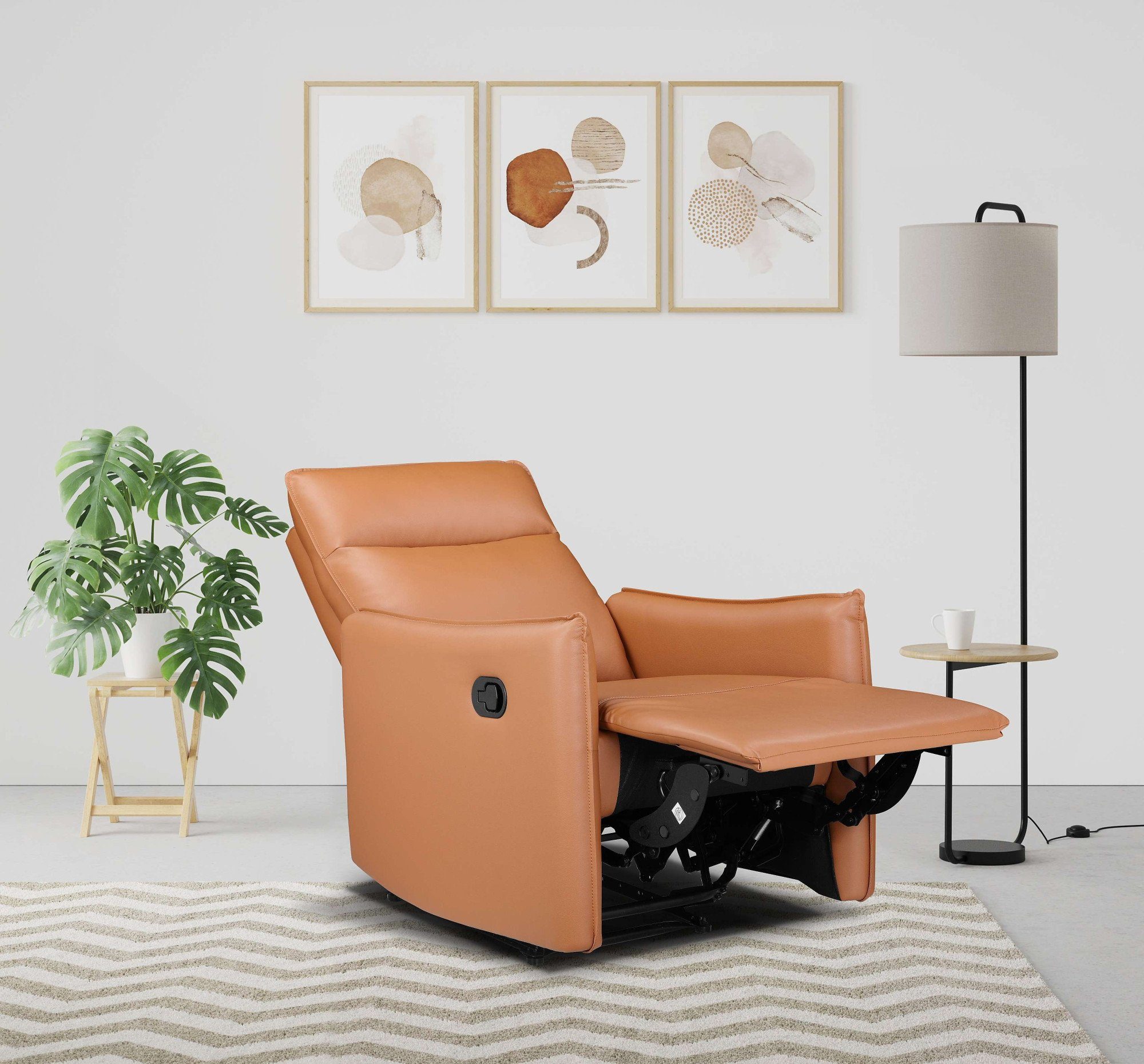 Dorel Home Relaxfauteuil Lugo, tv-fauteuil, woonkamerfauteuil met slaapfunctie