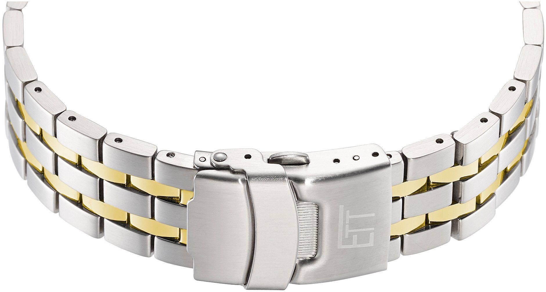 ETT Radiografische chronograaf Professional Armbandhorloge, herenhorloge, stopwatchfunctie, datum, solar, leren armband