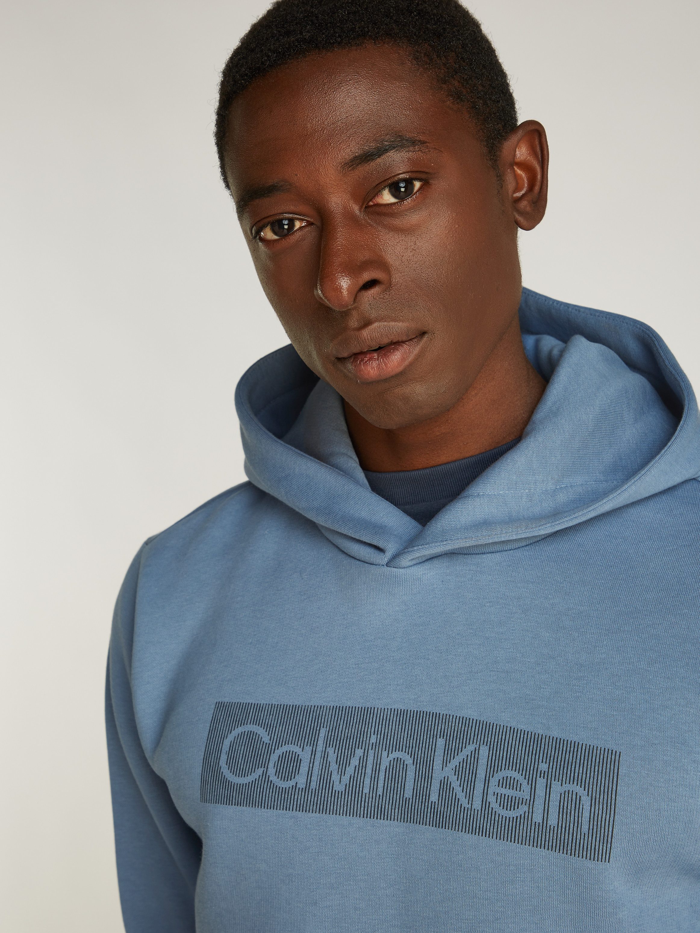 Calvin Klein Hoodie BOX STRIPED LOGO HOODIE