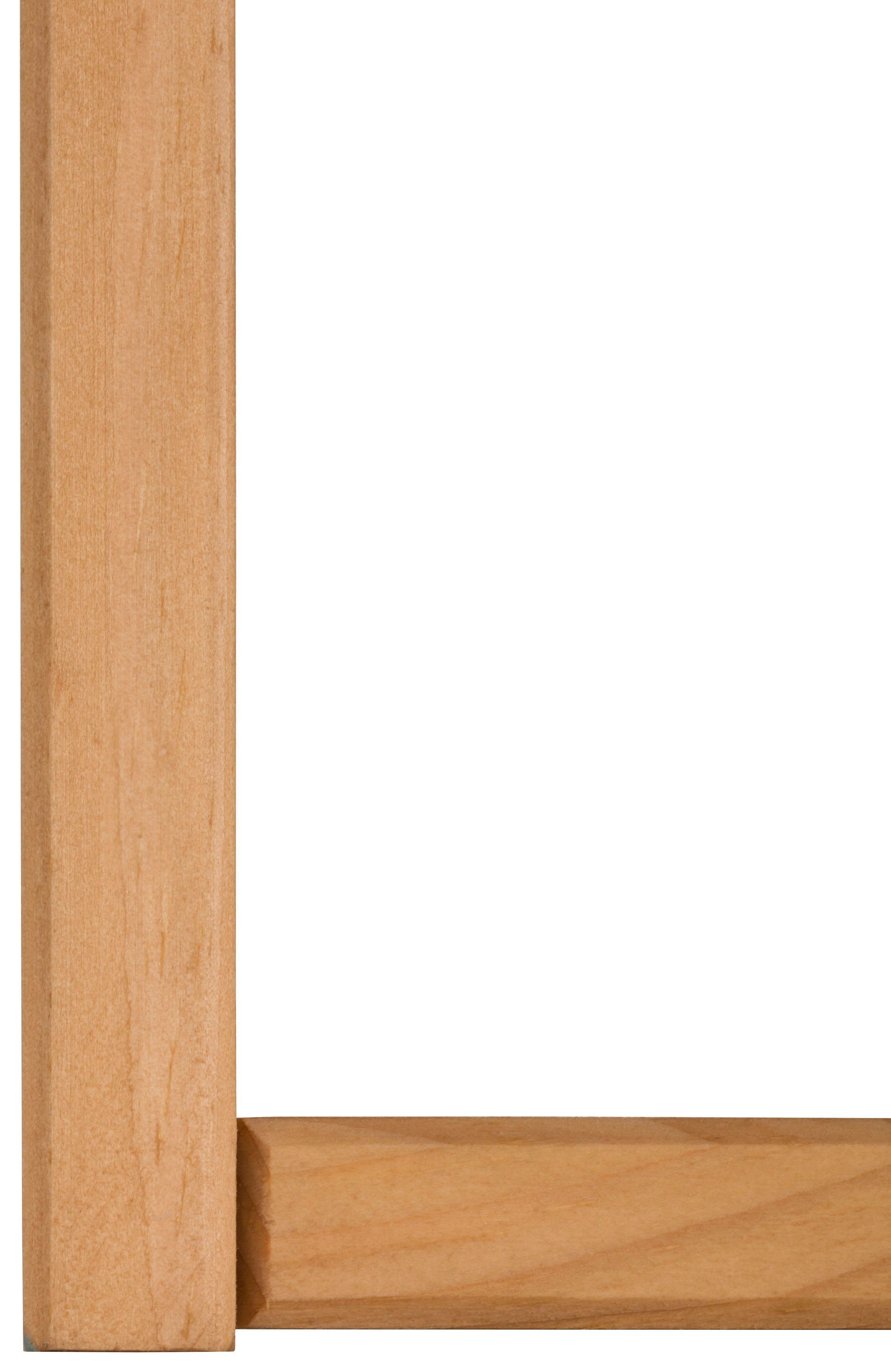 Home affaire Spiegelkast Josie Breedte 60 cm, van massief hout, verstelbare plank, metalen grepen