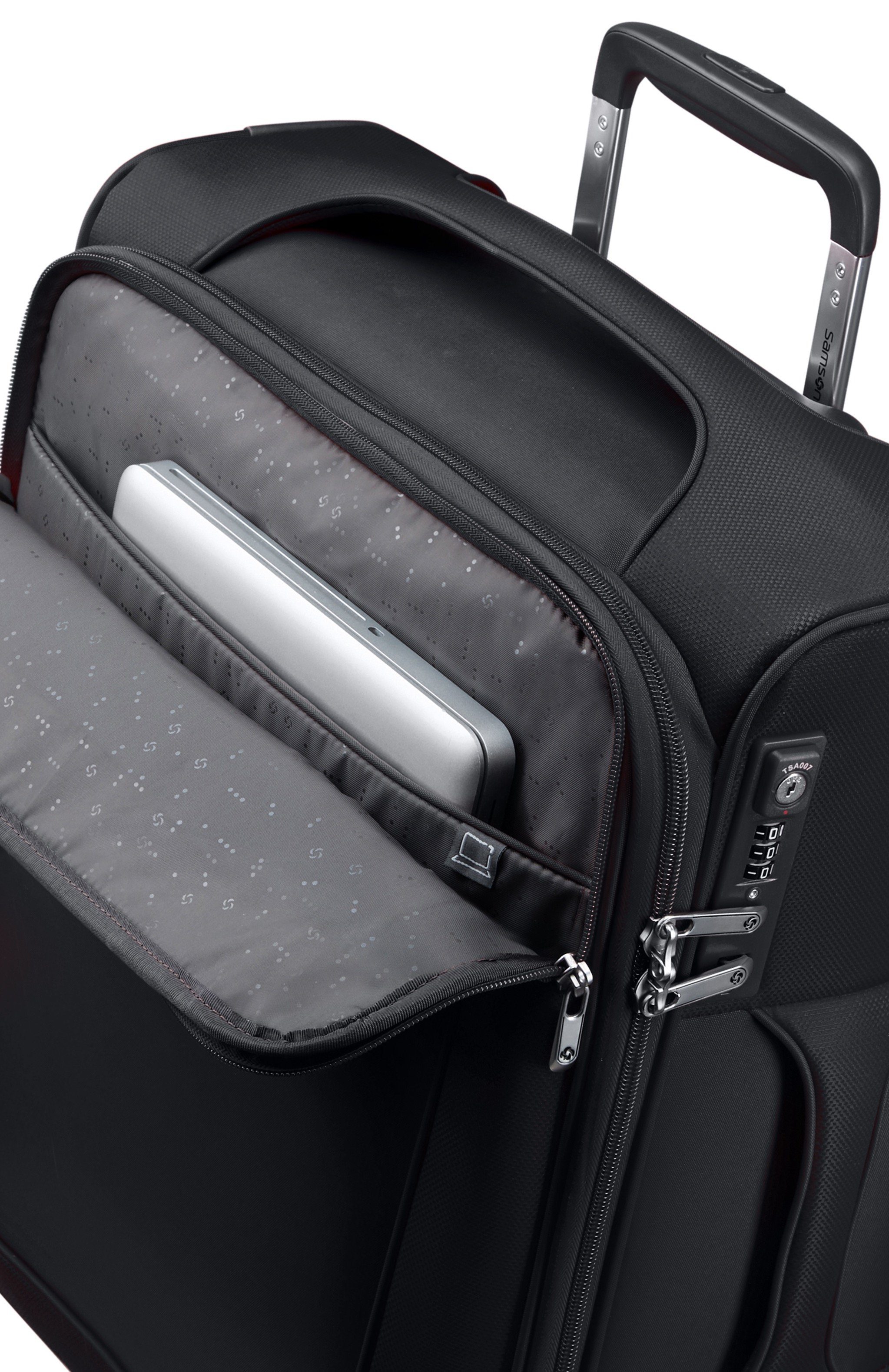 Samsonite Zachte bagage trolley D'LITE, verschillende maten en kleuren Reiskoffer zachte schaal koffer TSA-cijferslot in klassiek ontwerp