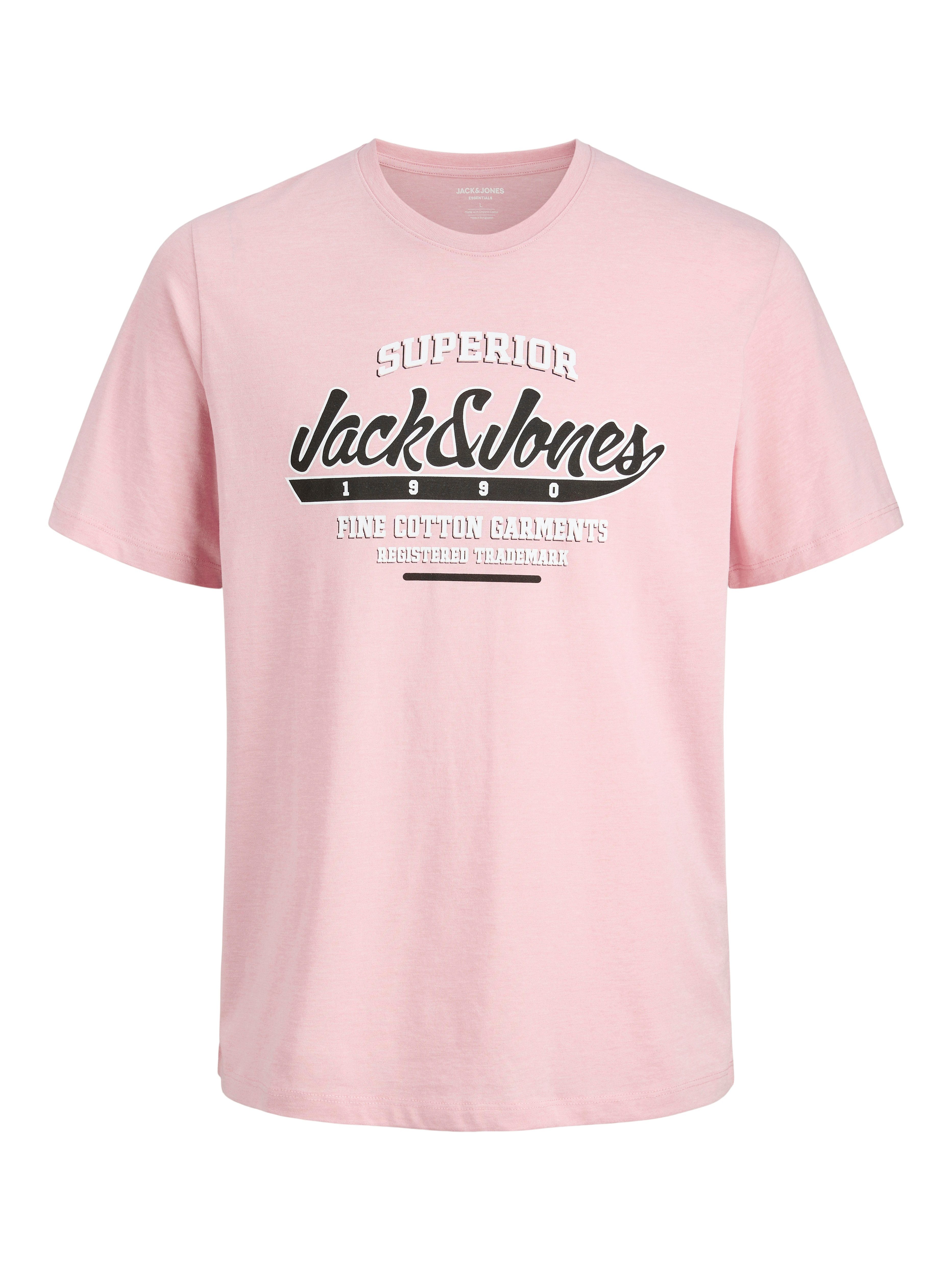 Jack & Jones Shirt met ronde hals JJELOGO TEE SS O-NECK 2 COL SS25 SN