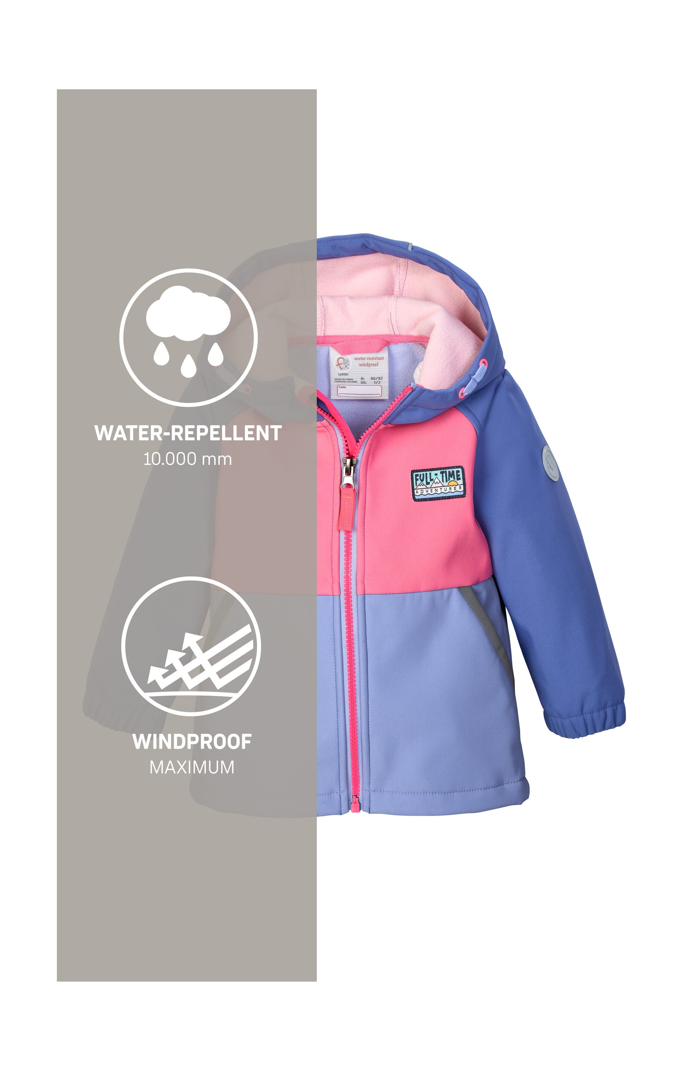 first instinct by killtec Softshell-jack FIOS 13 MNS SFTSHLL JCKT Softshelljack: waterafstotend, winddicht, PFAS-vrij geïmpregneerd