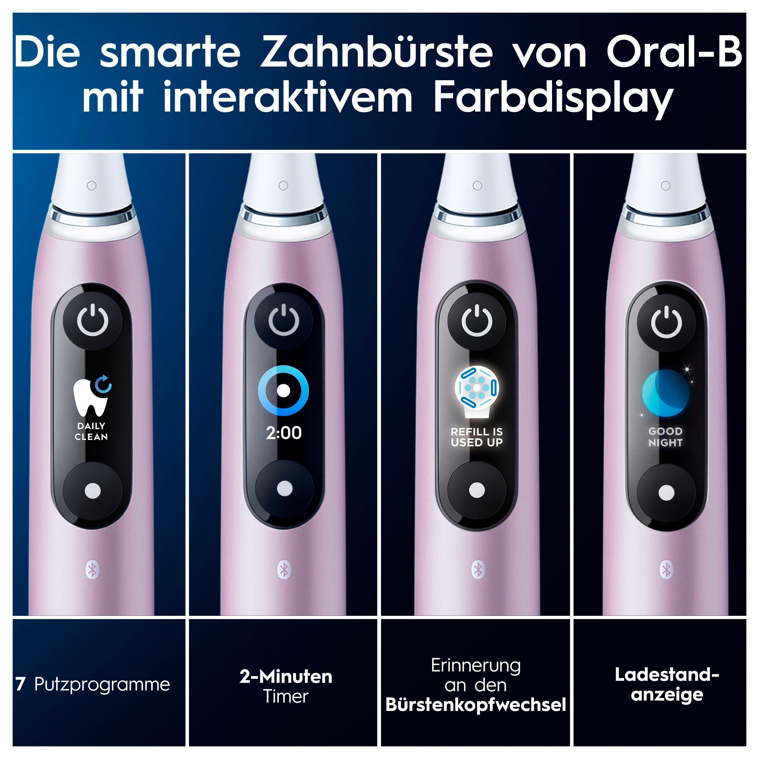 Oral B Elektrische tandenborstel IO 9 met magneet-technologie, 7 poetsmodi, kleurendisplay & reisetui voor de lader