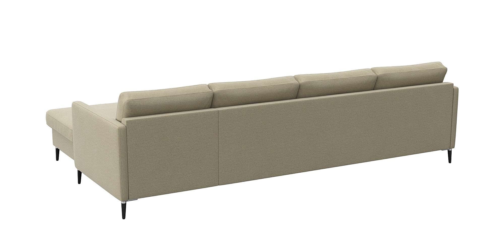 FLEXLUX Hoekbank Fiore, L-vorm, comfortabel en aangenaam door hoogwaardige zitopbouw