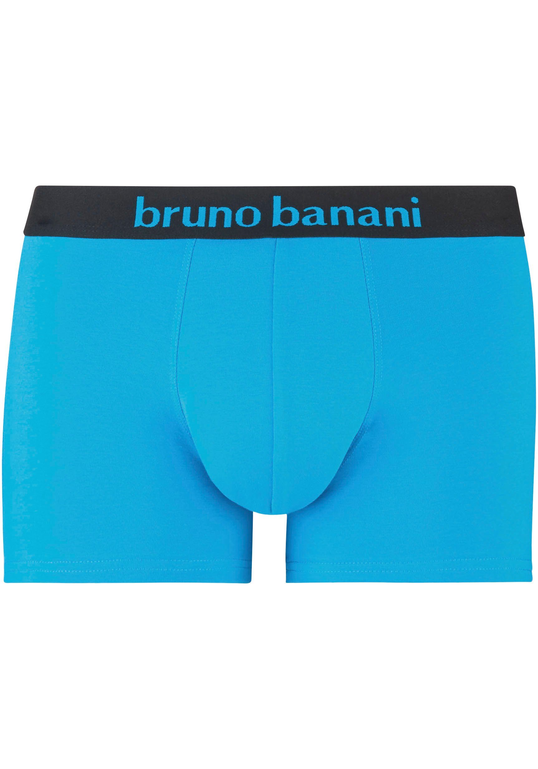 Bruno Banani Boxershort Flowing met contrasterend logo-tailleband (2 stuks Set van 2)