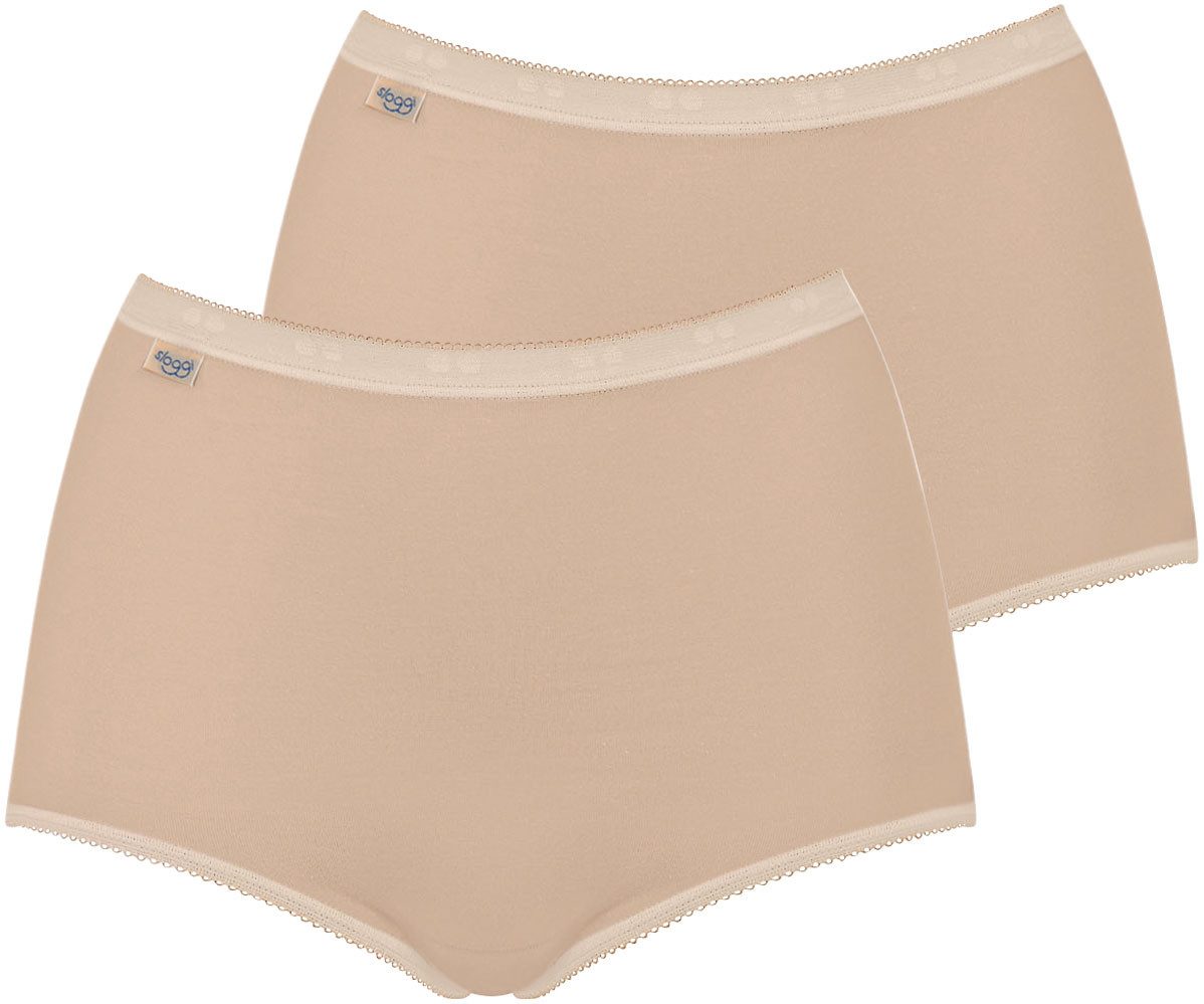 Sloggi Slip Basic+ Maxi 2P perfecte pasvorm (Set van 2) dames slips maat 50 beige