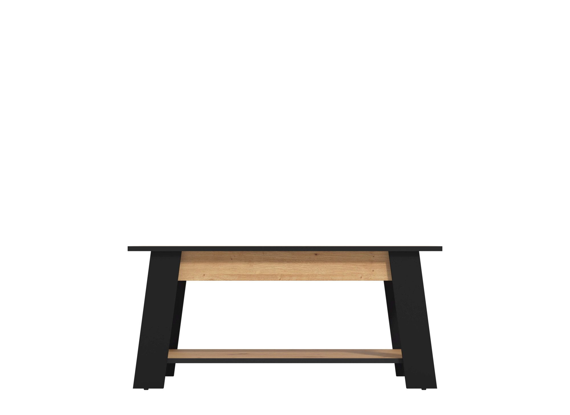 Home affaire Salontafel Piave salontafel, 101 cm, in trendy kleuren, modern met plank, rechthoekig, artisan eik, ideaal voor kleine ruimtes