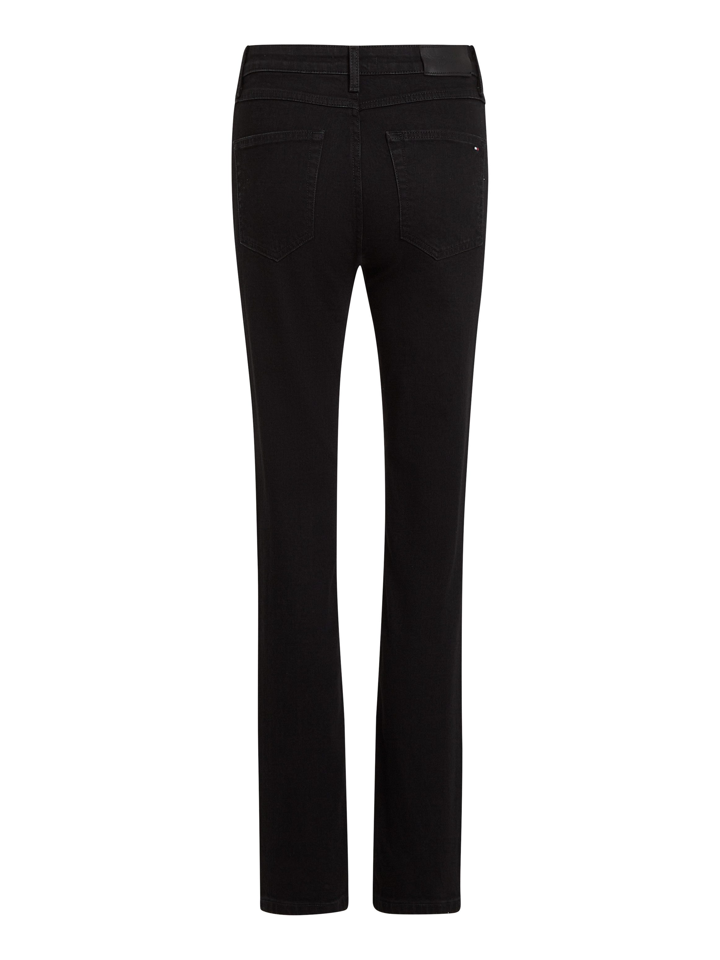 Tommy Hilfiger Straight jeans CLASSIC STRAIGHT RW ECRU met logo-badge, in enkel-lengte