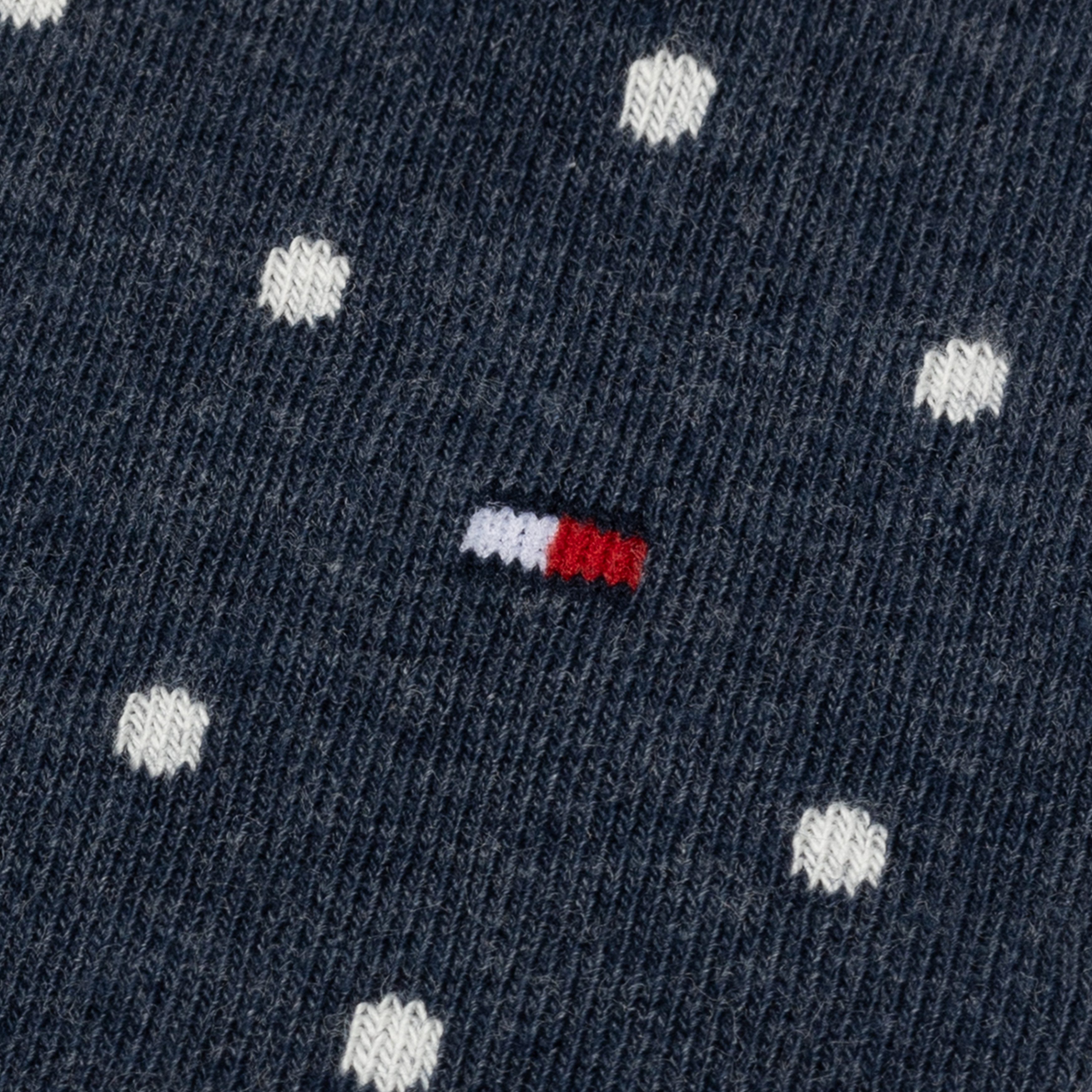 Tommy Hilfiger Sokken TH WOMEN SOCK DOT met fijn ribborde en logo-borduursel (2 paar)