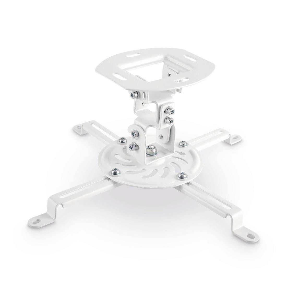 Hama Plafondbeugel voor beamer Projectorbeugel voor het plafond, muur, schuine daken, volledig beweeglijk, wit