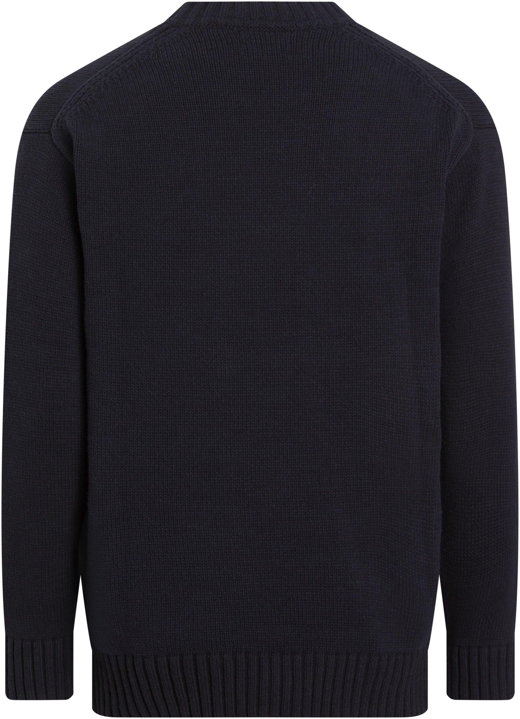 Calvin Klein Trui met ronde hals CHENILLE MONOLOGO SWEATER