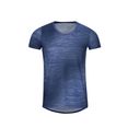 trigema shirt met print coolmax sportshirt met een modieuze print blauw