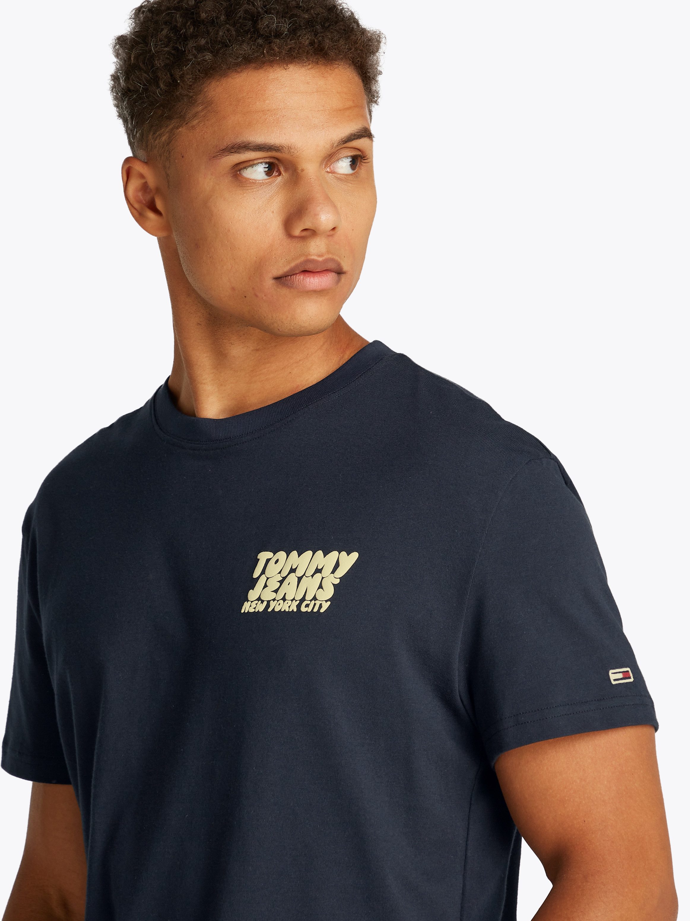 TOMMY JEANS Shirt met korte mouwen TJM REG BUBBLE BACK SS TEE EXT