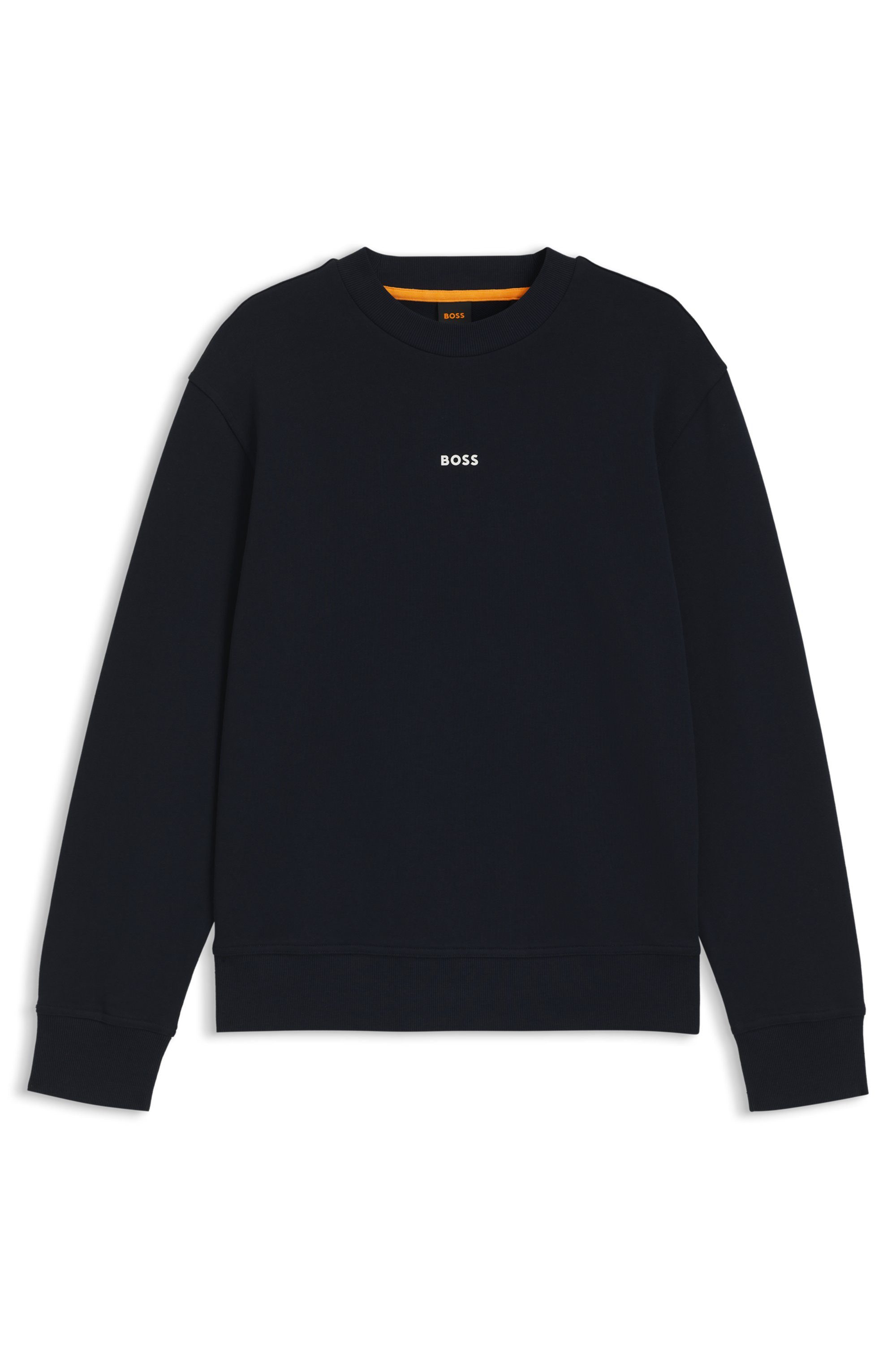 Boss Orange Sweatshirt WeSmallcrew met logo op borsthoogte