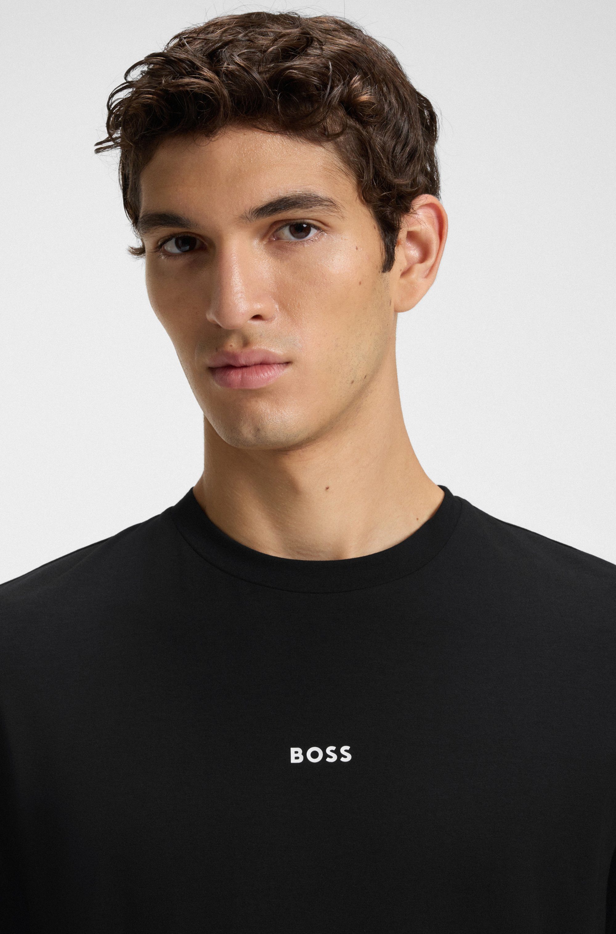 Boss Orange Shirt met lange mouwen TChark met logo-opschrift