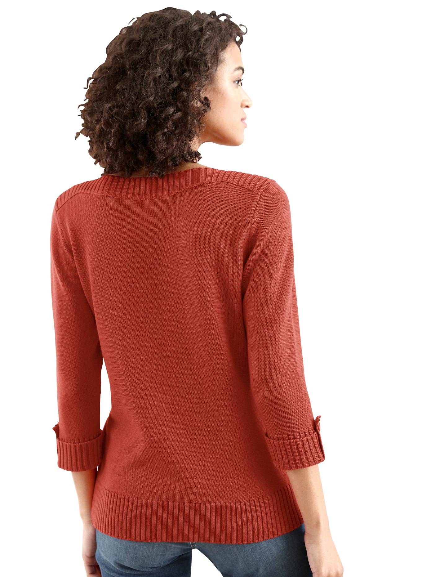 Casual Looks Trui met 3/4 mouwen Trui