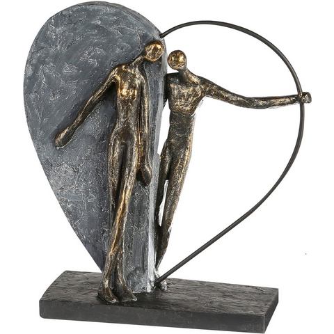 Casablanca by Gilde Decoratief figuur Skulptur Heartbeat, bronze-grau (1 stuk)