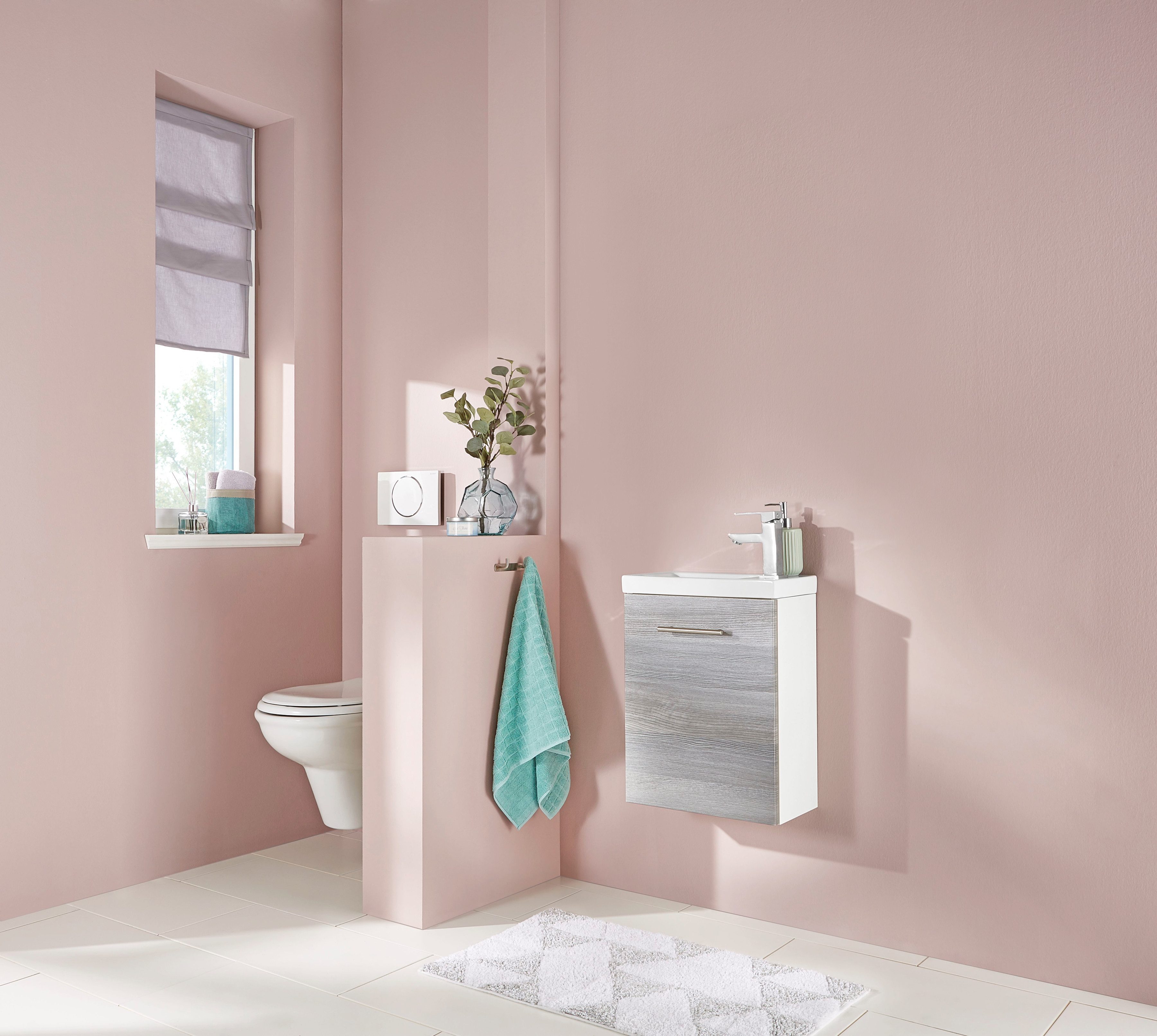welltime Wastafelmeubel Trento, in verschillende designs en kleuren BxDxH: 40x23x56 cm, gastenbad SlimLine, wastafel