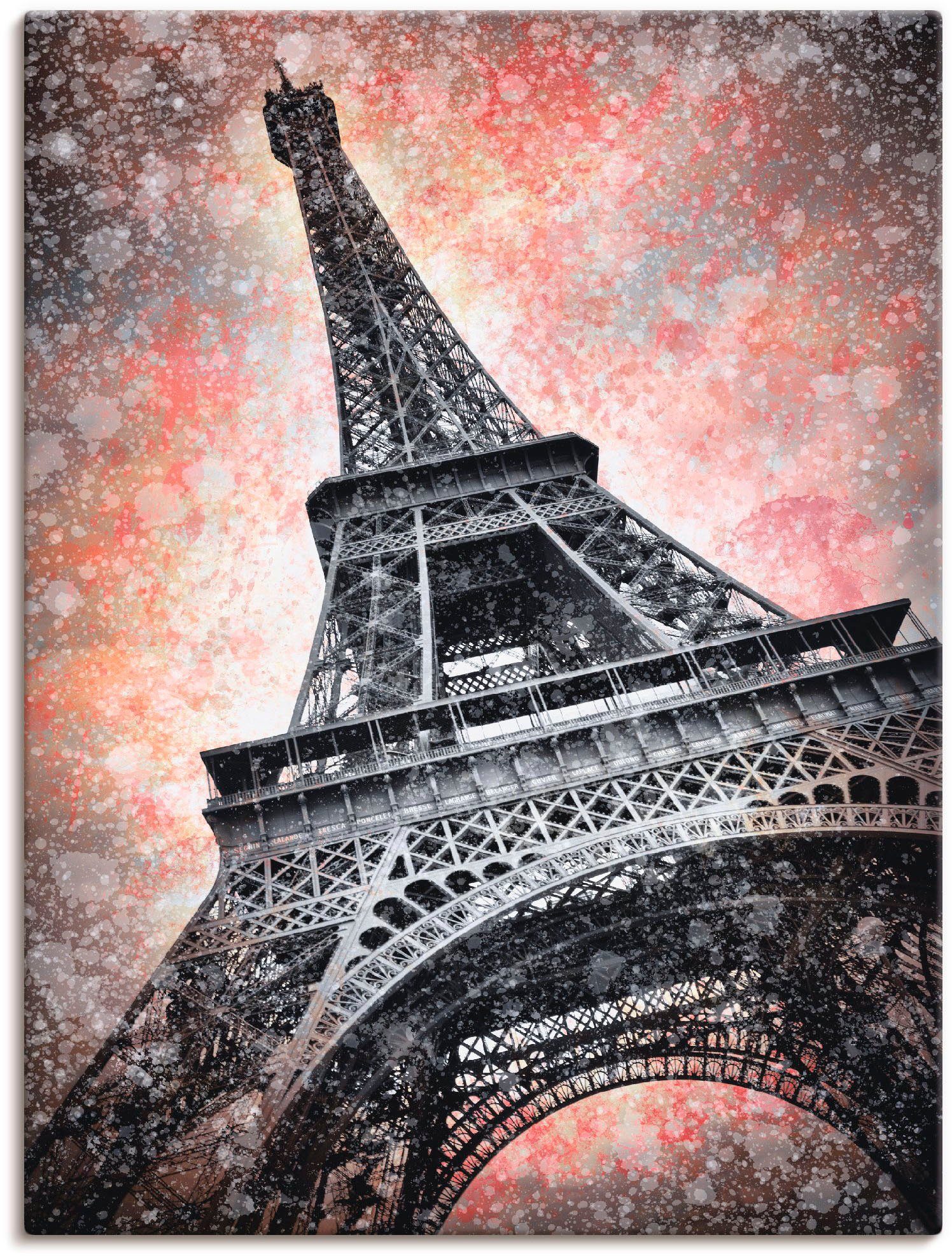 Artland Artprint Modern Art Eiffeltoren in vele afmetingen & productsoorten - artprint van aluminium / artprint voor buiten, artprint op linnen, poster, muursticker / wandfolie ook