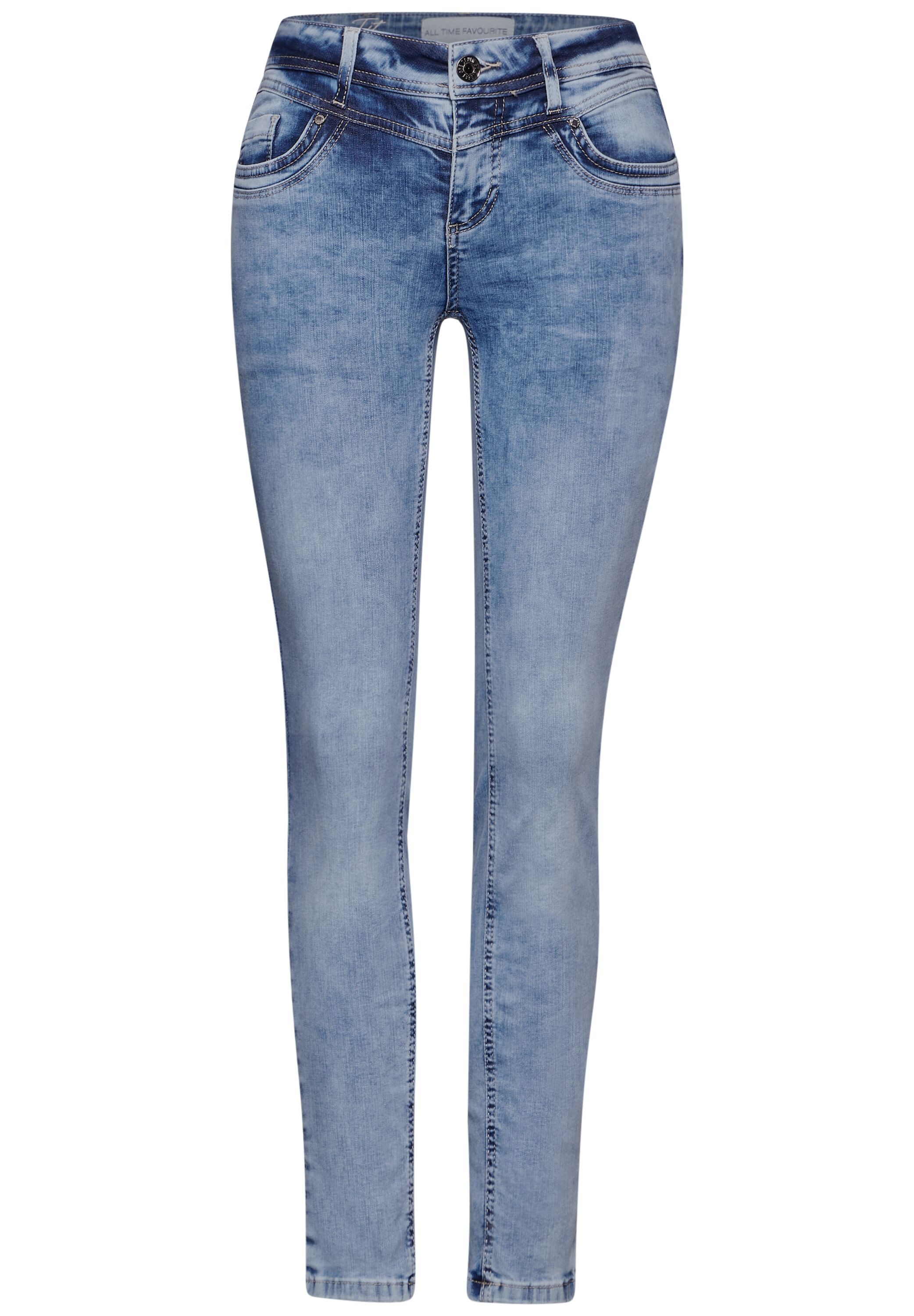STREET ONE Skinny fit jeans Style York in five-pocketsstijl