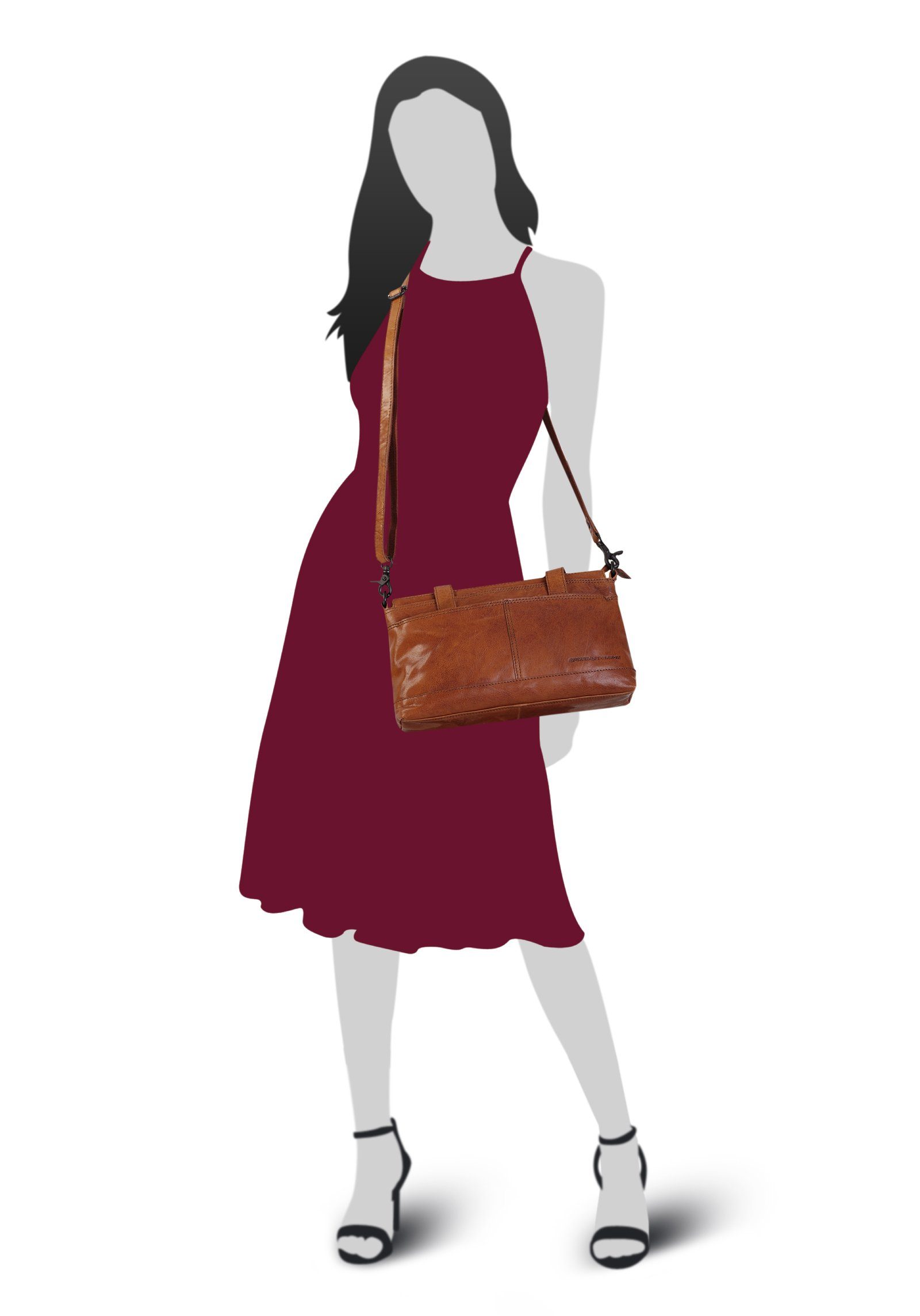 Spikes & Sparrow Tas echt leder