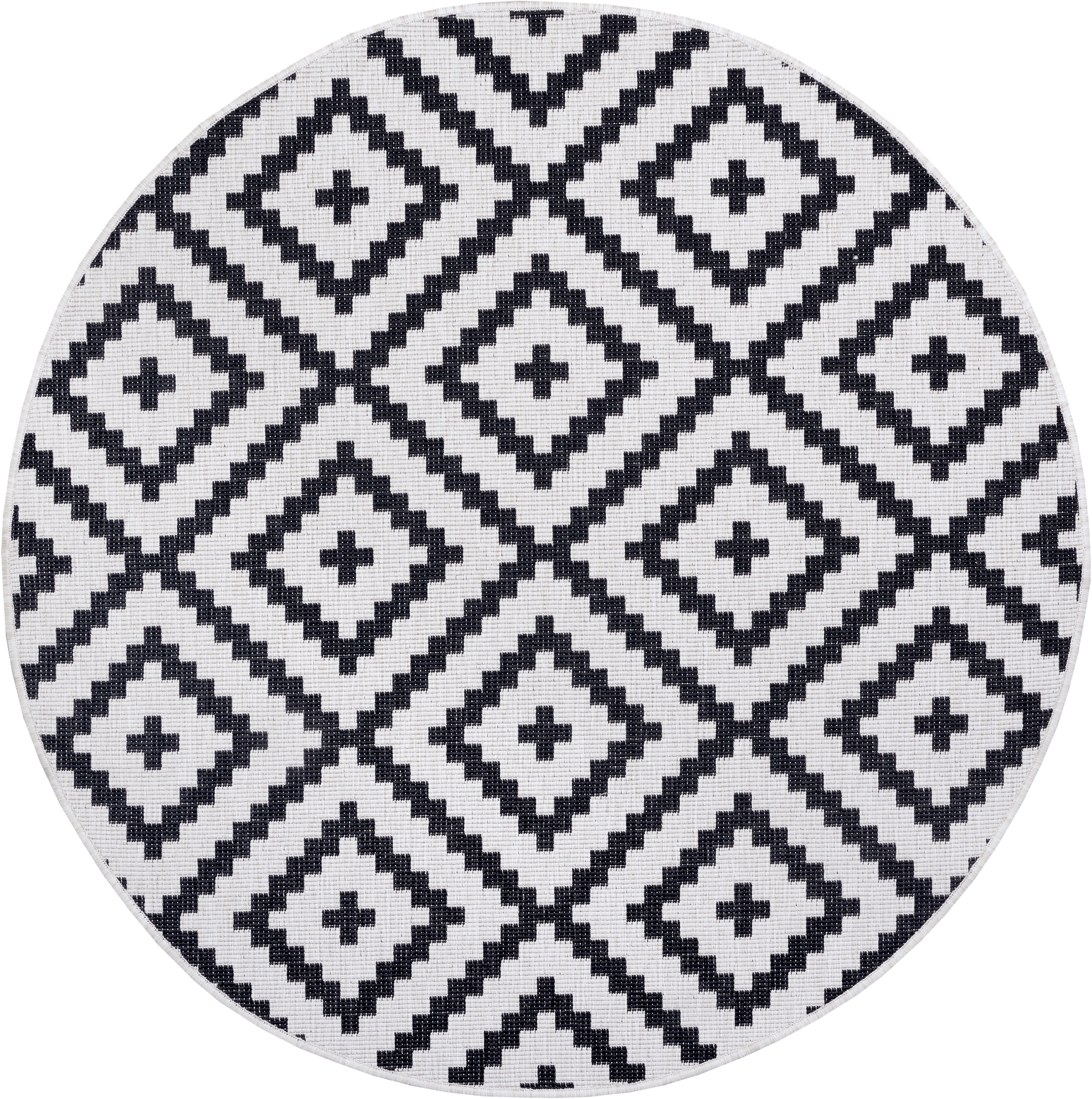 my home Vloerkleed Ronda tweezijdig te gebruiken kleed Sisal-look, platweefsel, in- en outdoor, geometrisch boho design