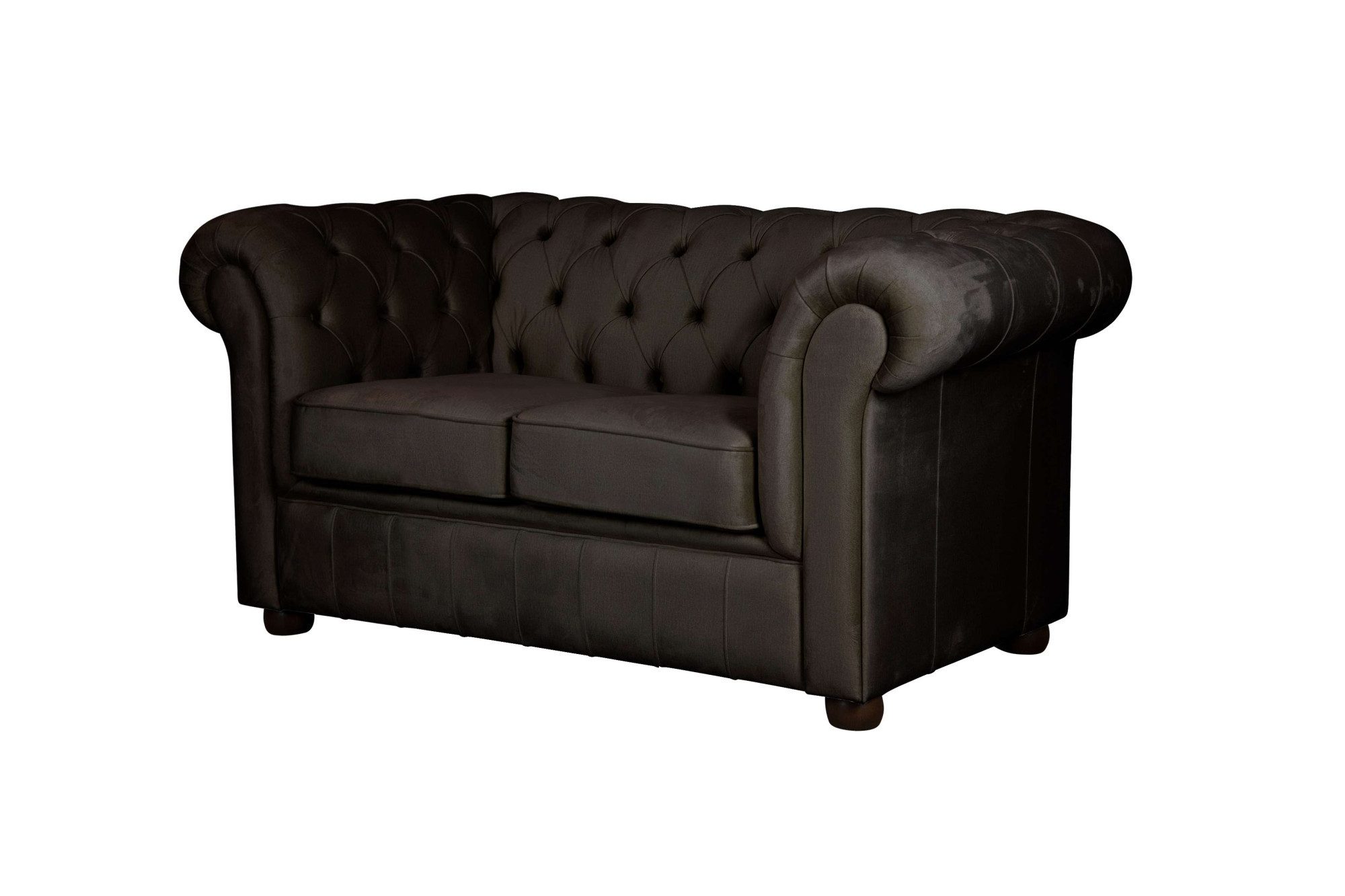 Home affaire 2-zitsbank CHARENTE, Chesterfield bank, golfvering, afmetingen: B/D/H: 147/89/74 cm