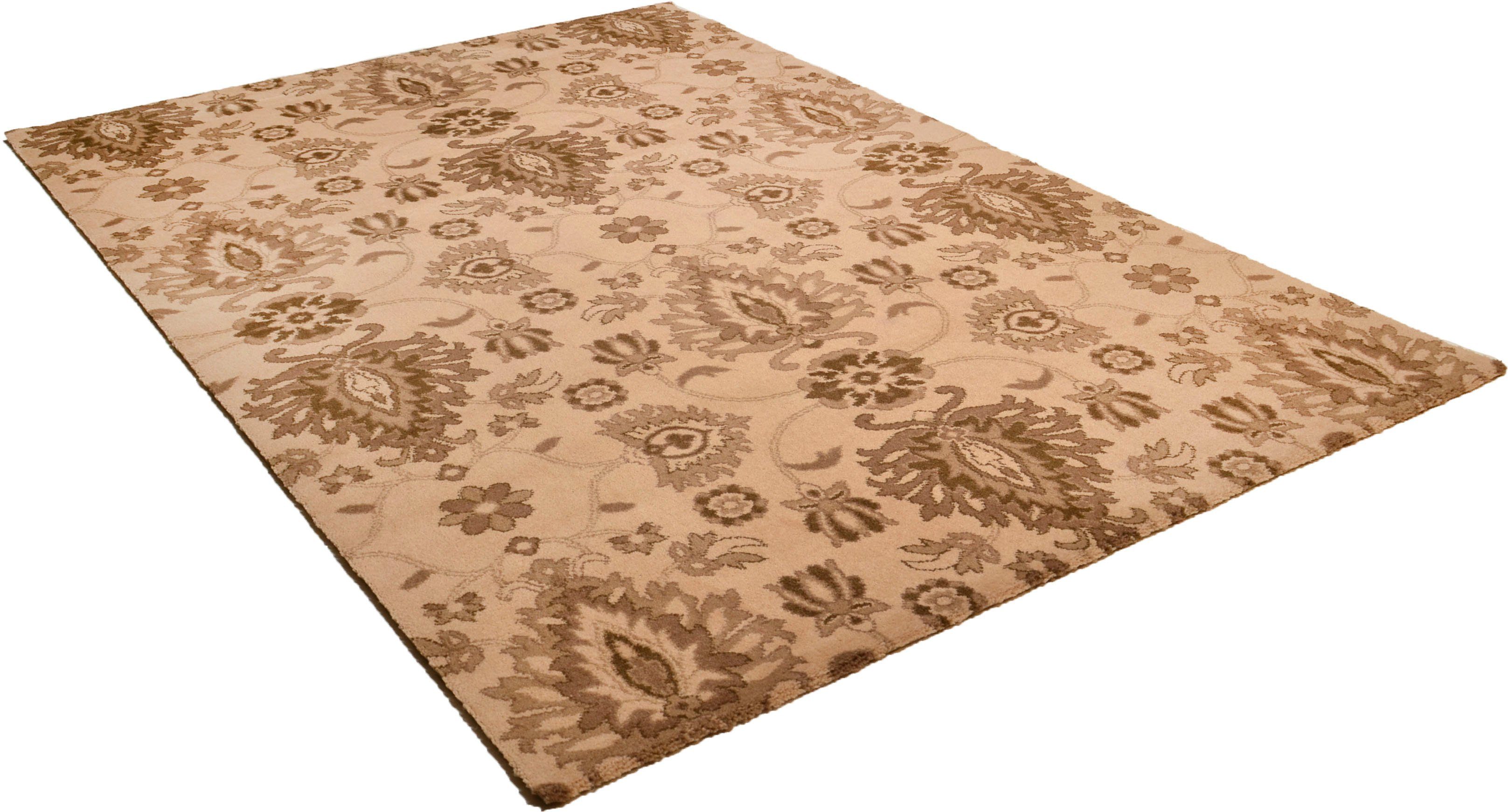 THEKO Vloerkleed Timeless 1 Kortpolig, bloemdesign, 80% scheerwol, woonkamer