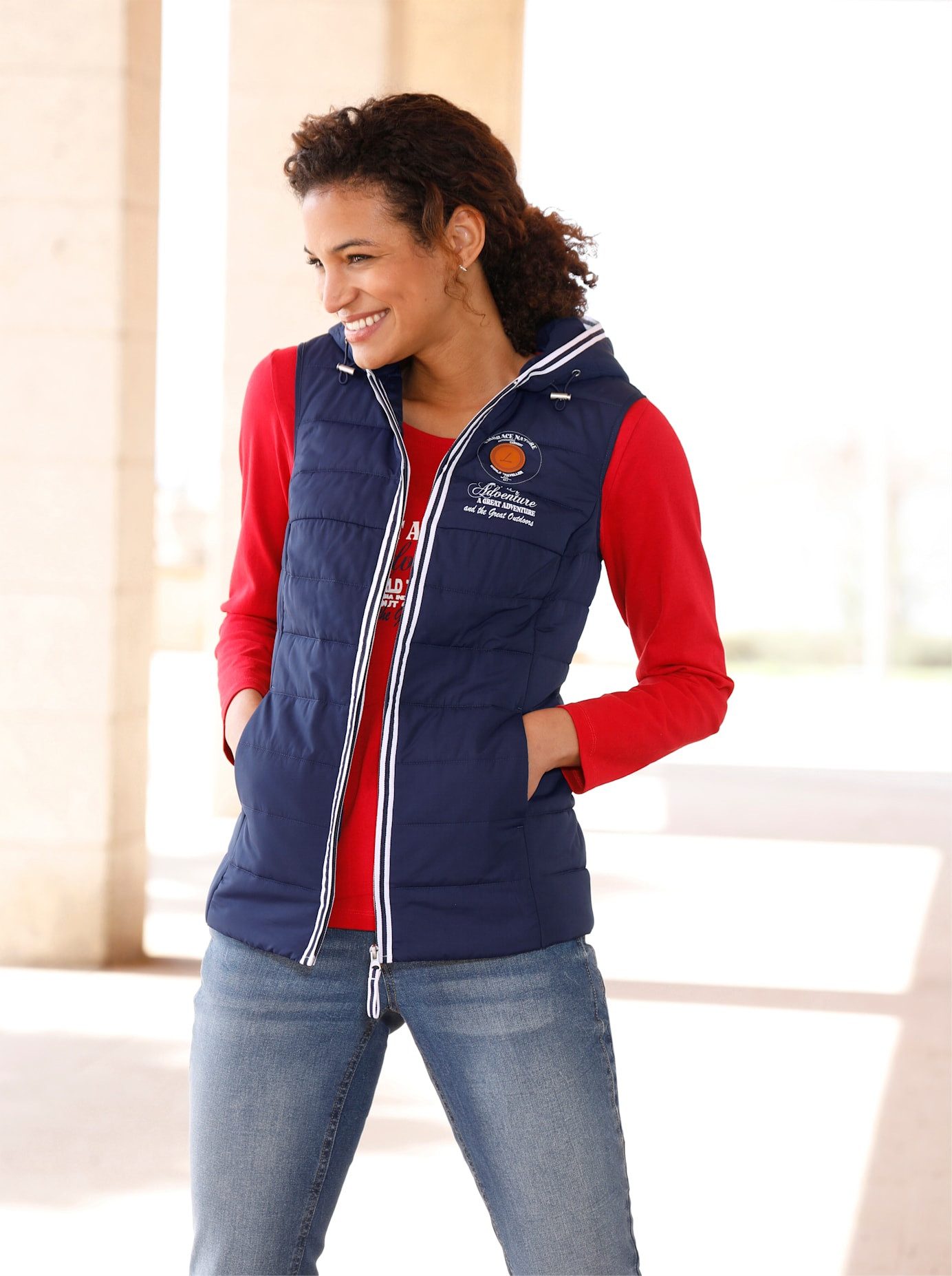 Casual Looks Bodywarmer bovenkleding maat 42 blauw