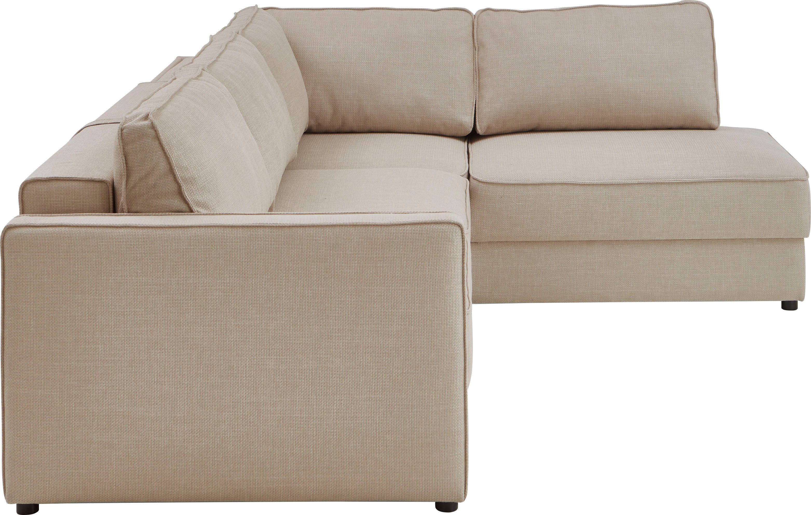 ATLANTIC home collection Slaapbank Chill Hoekbank met slaapfunctie en bedlade
