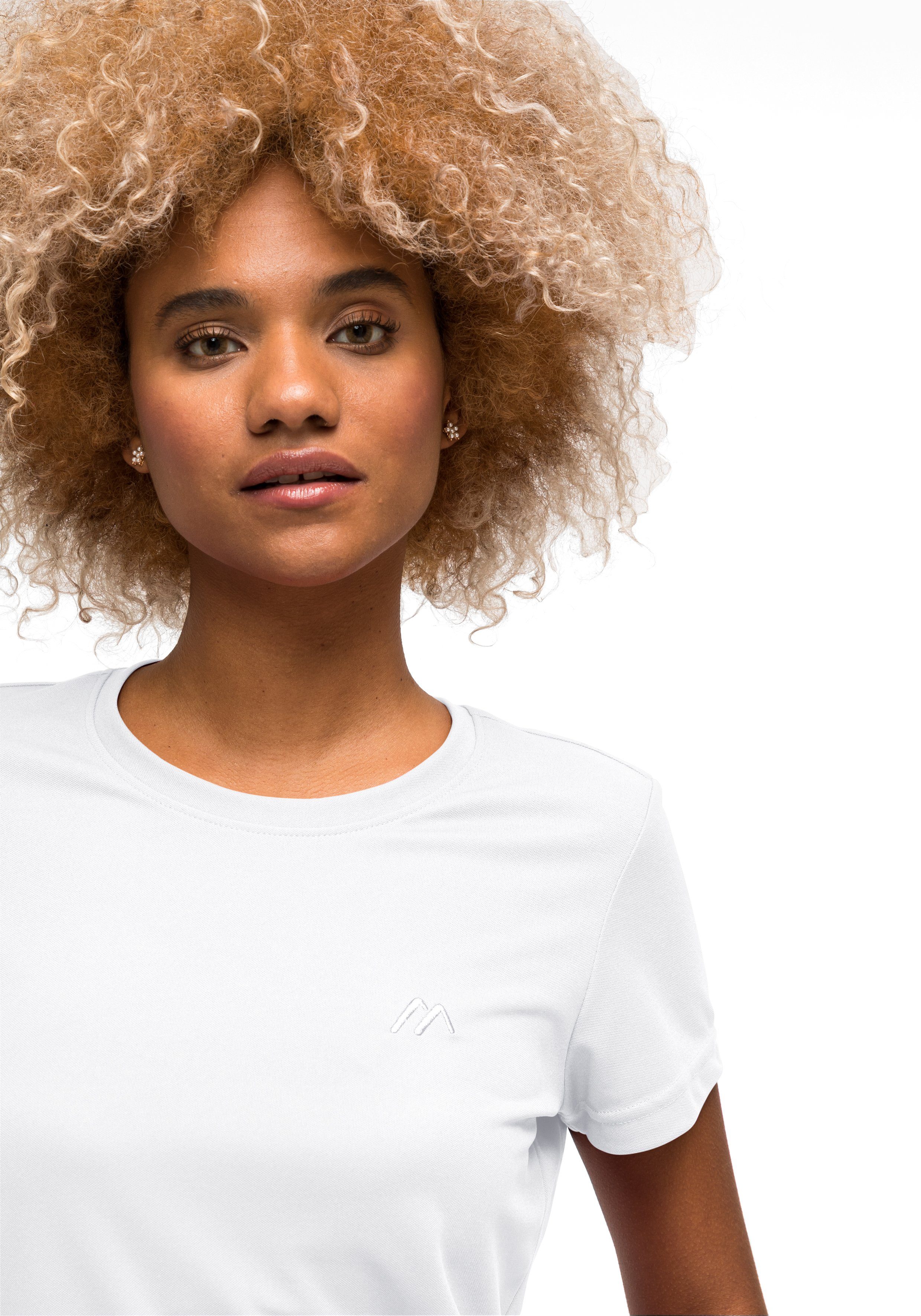 Maier Sports Functioneel shirt Waltraud Dames T-shirt, sneldrogend vrijetijdsshirt, regular fit