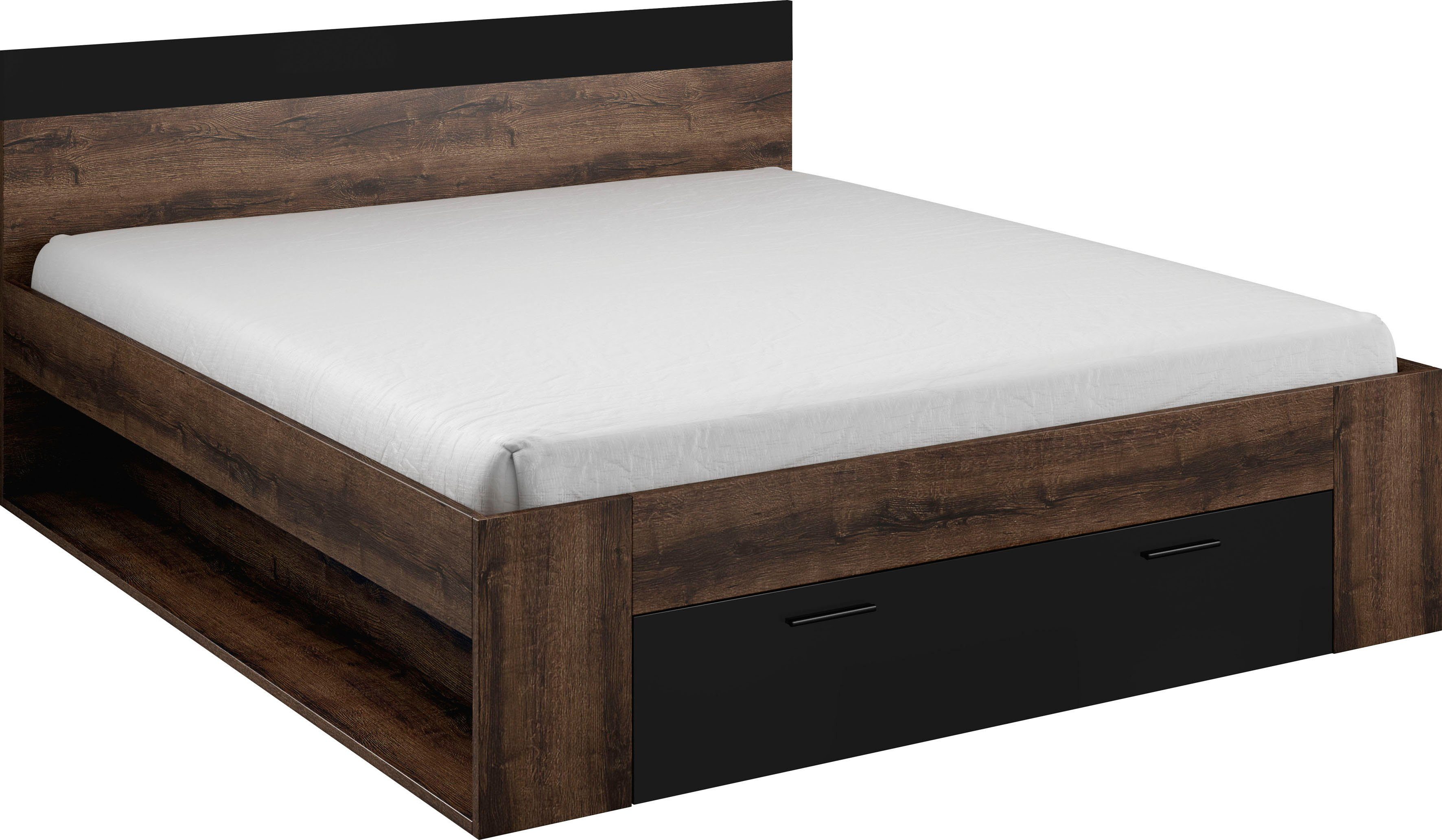 INOSIGN Ledikant met bergruimte Beta, breedte 160 of 180cm, moderne bedopstelling met 2 vakken